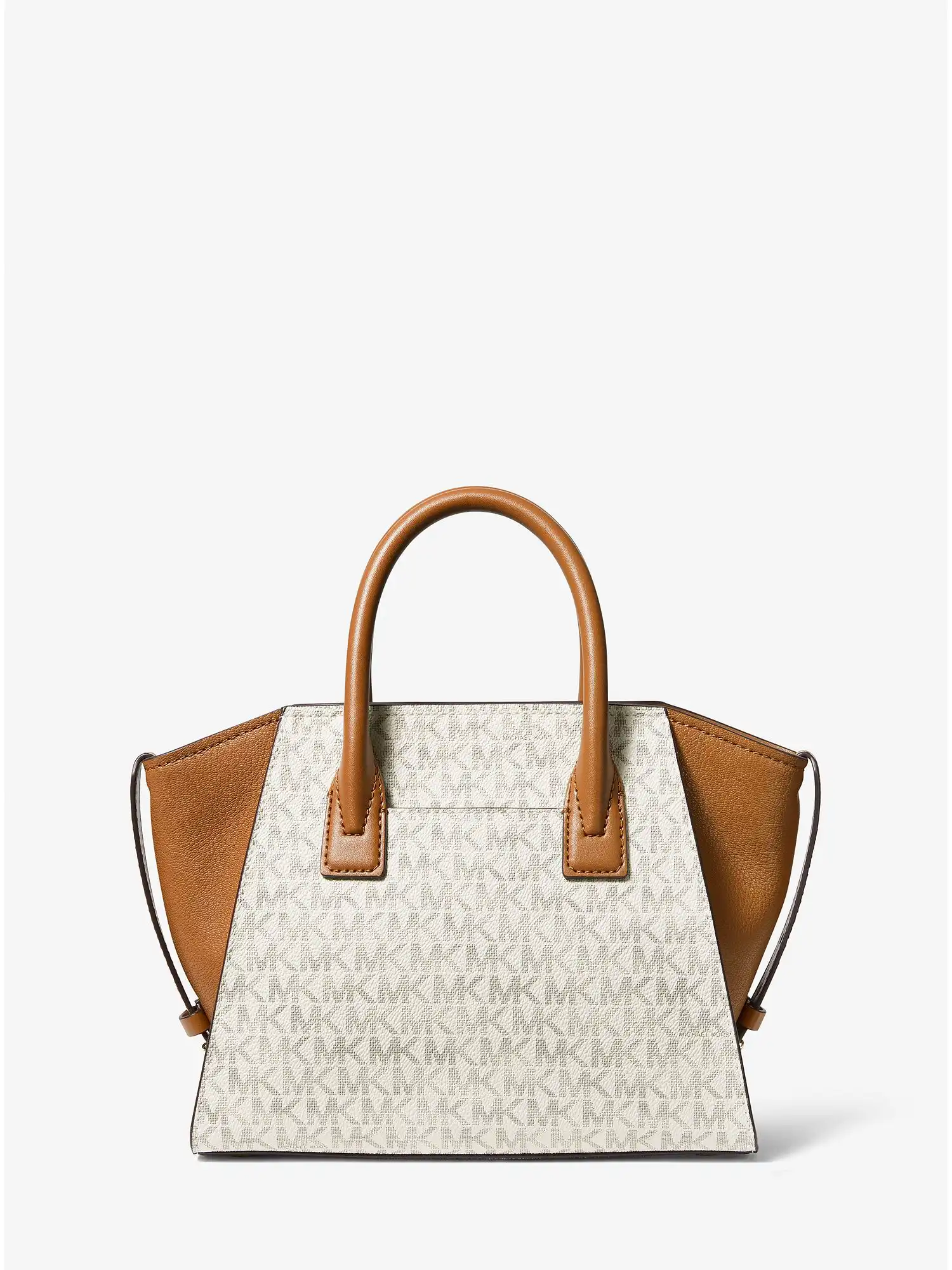 Avril Small Logo Top-Zip Satchel Vanilla Acorn