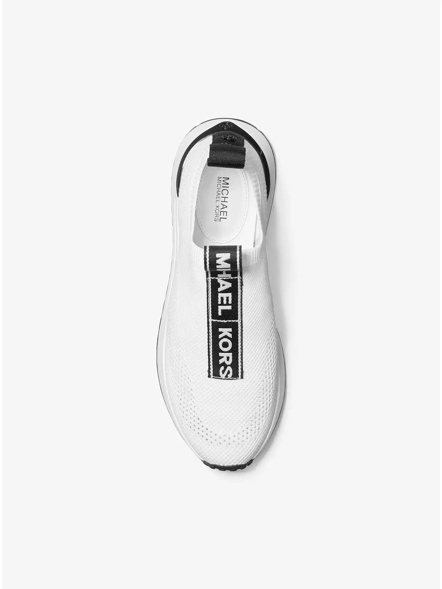 Bodie Logo Tape Mesh Slip-On Trainer Optic White