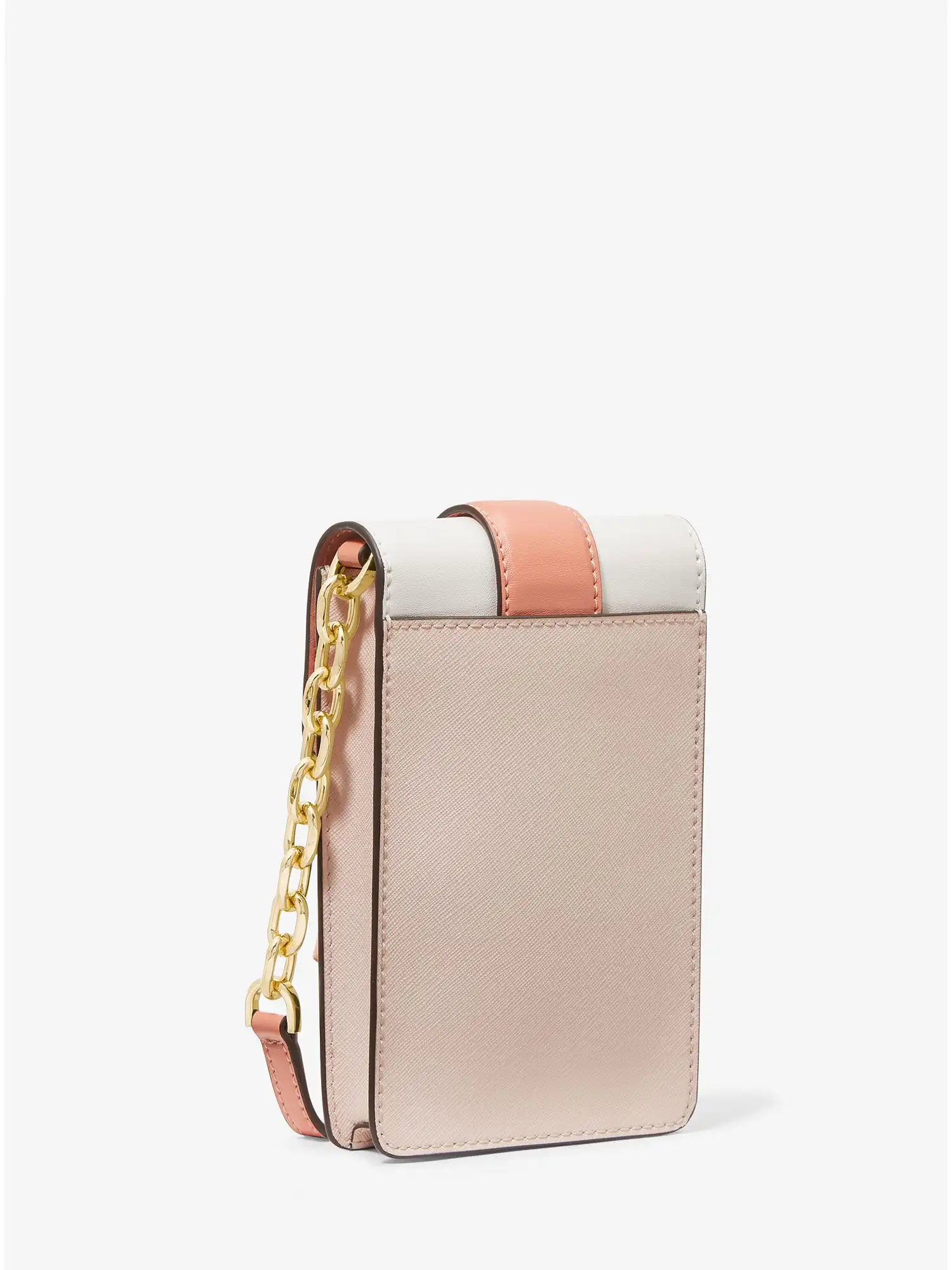 Carmen Small Color-Block Faux Leather Phone Crossbody Bag Pwd Blsh Mlt