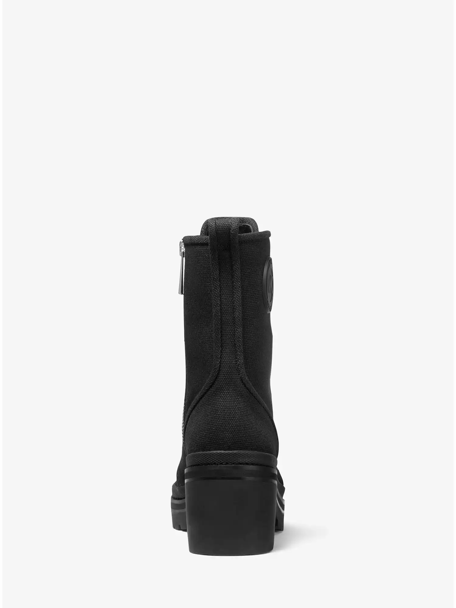Corey Canvas Combat Boot Black