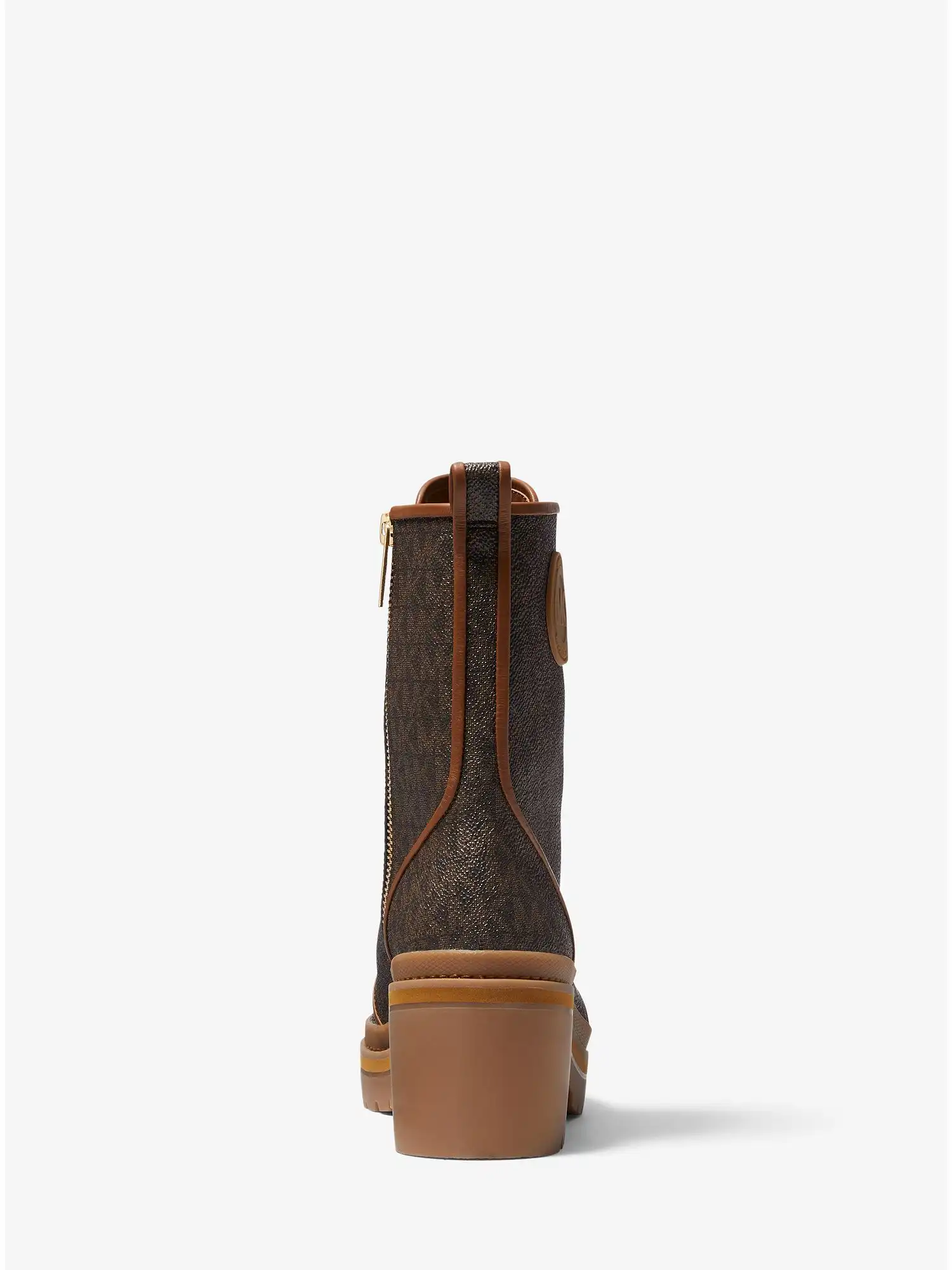 Corey Logo Combat Boot Brown