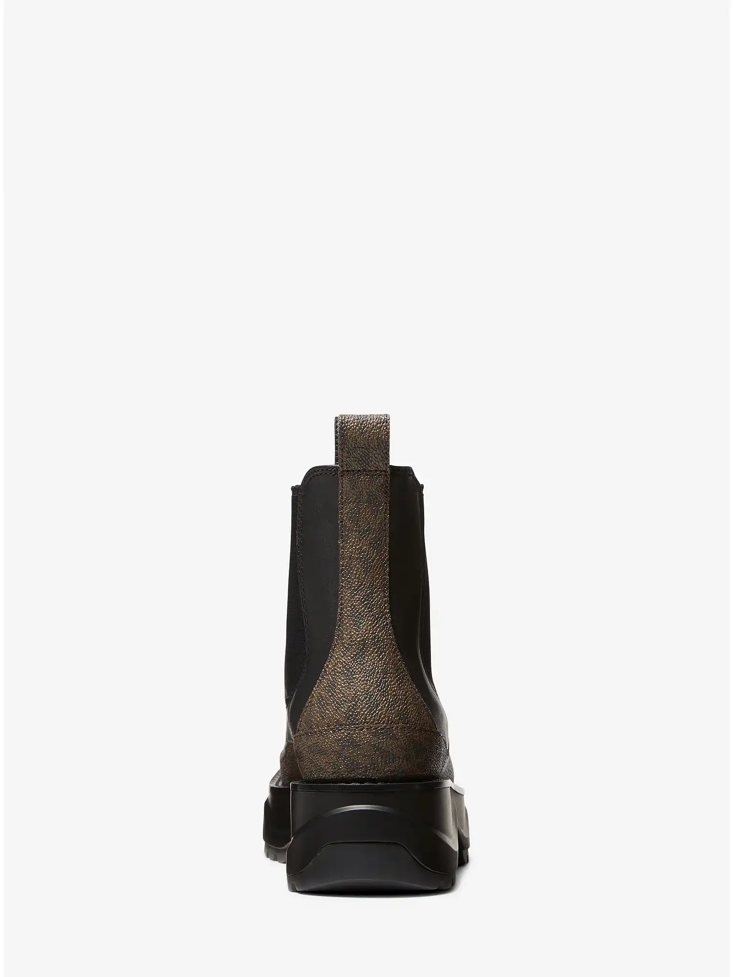 Dupree Logo and Leather Boot Black