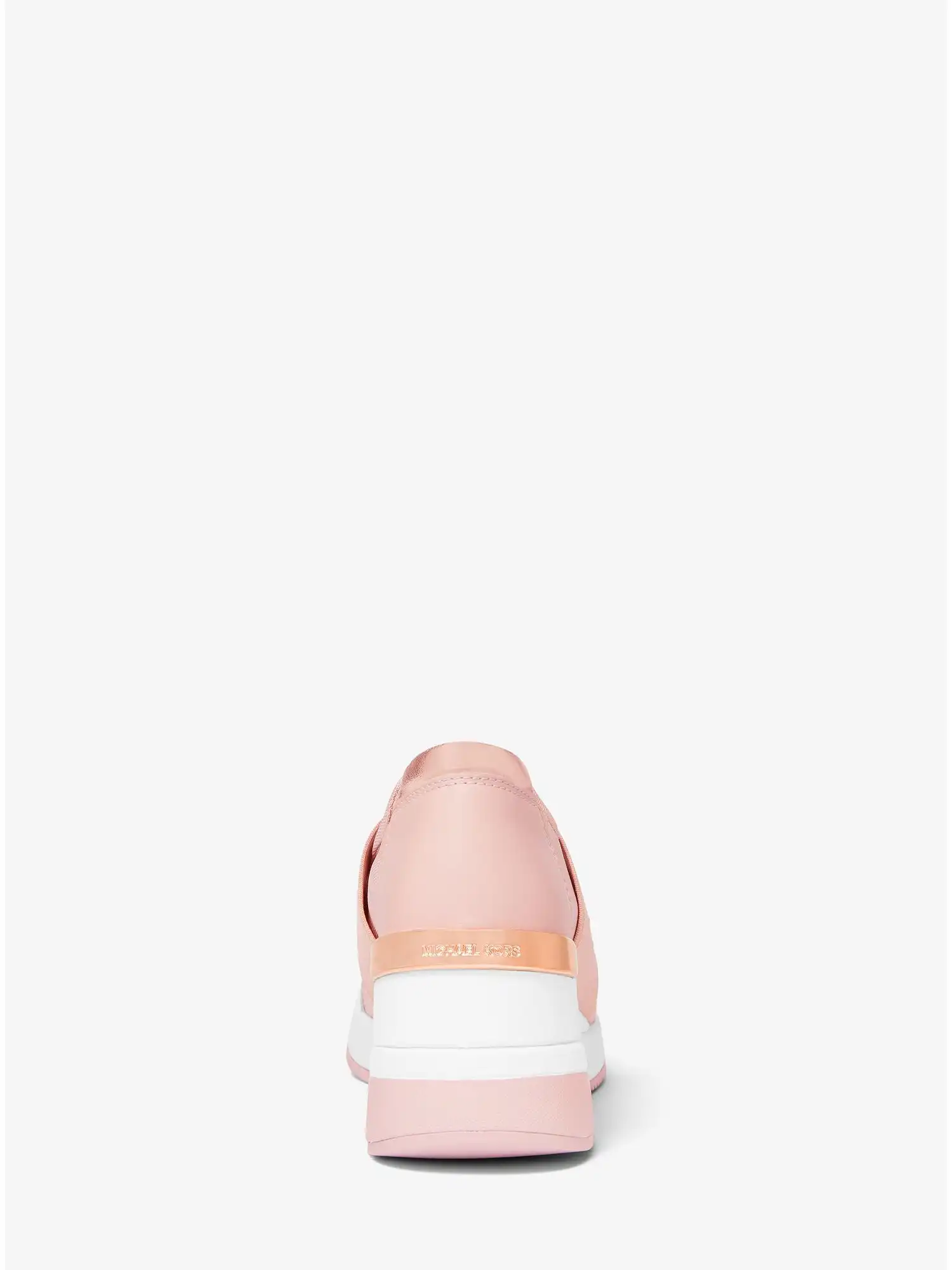 Felix Canvas and Leather Trainer Soft Pink