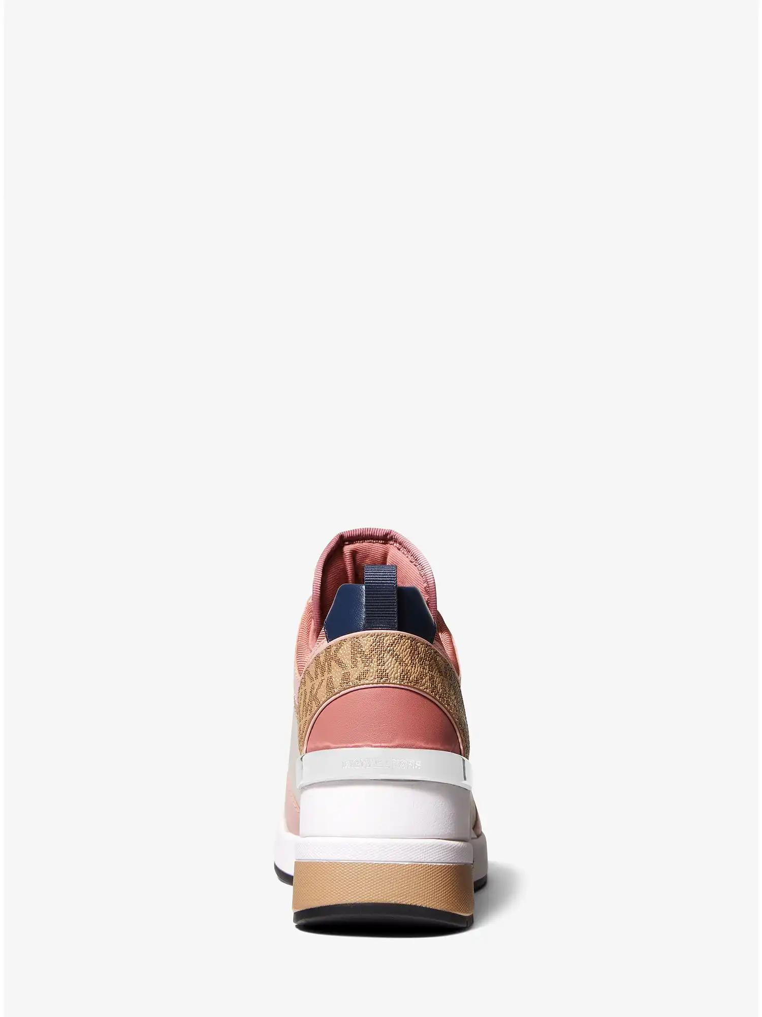 Georgie Mixed-Media Trainer Cream Multi