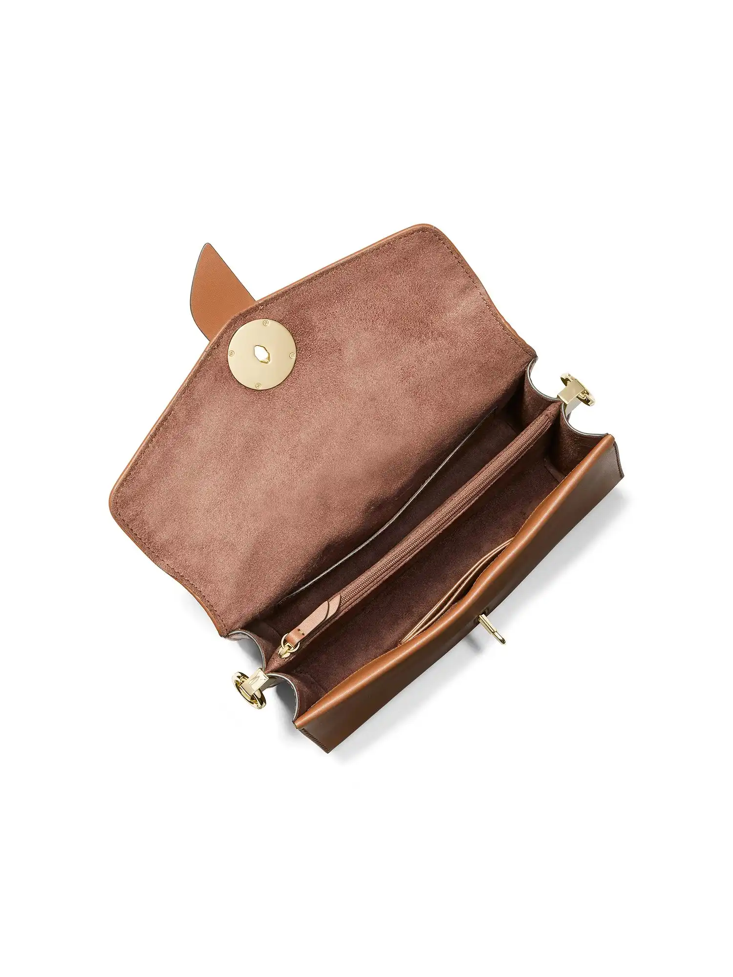 Greenwich Medium Saffiano Leather Shoulder Bag Luggage