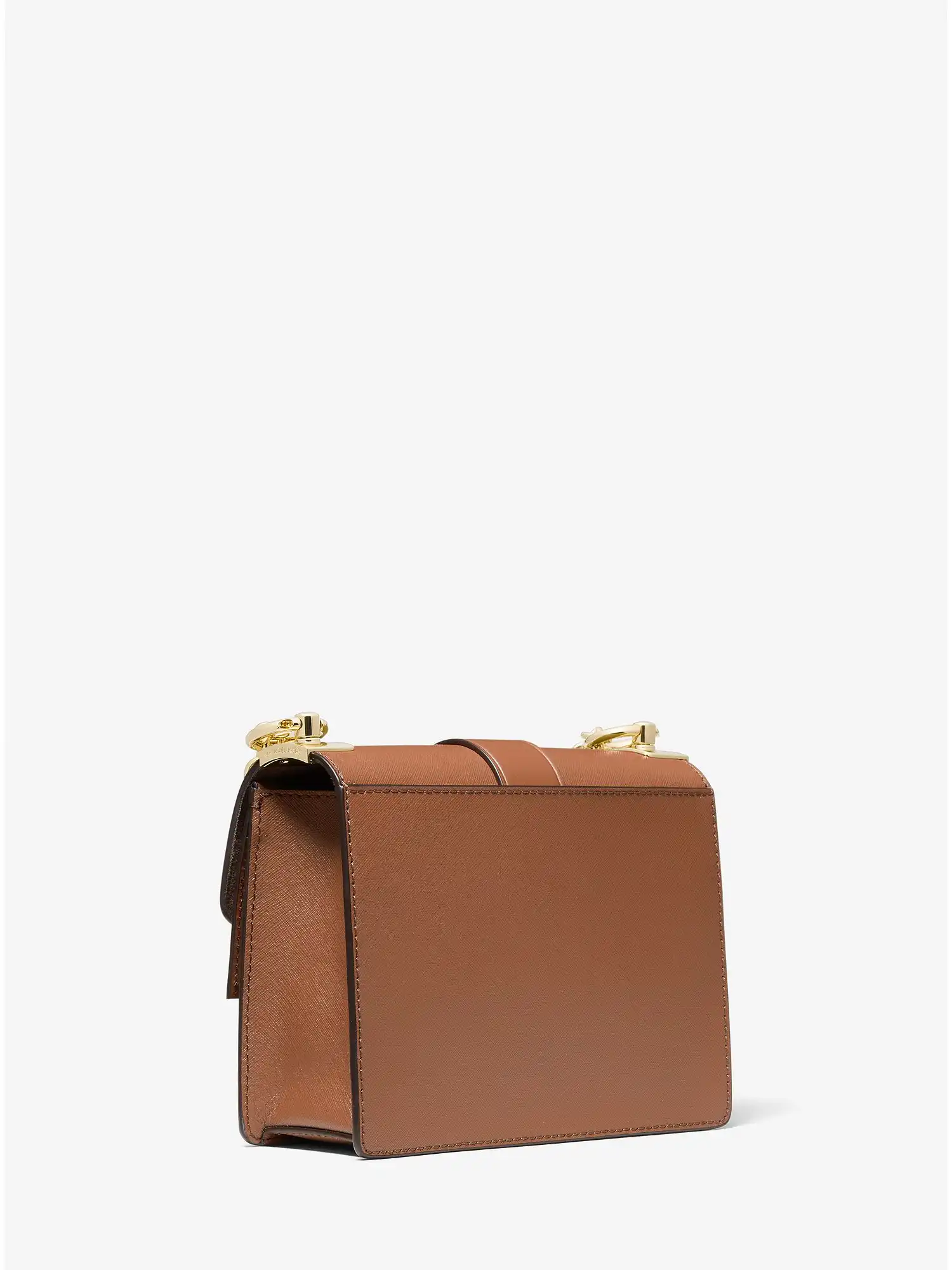 Greenwich Small Saffiano Leather Crossbody Bag Luggage