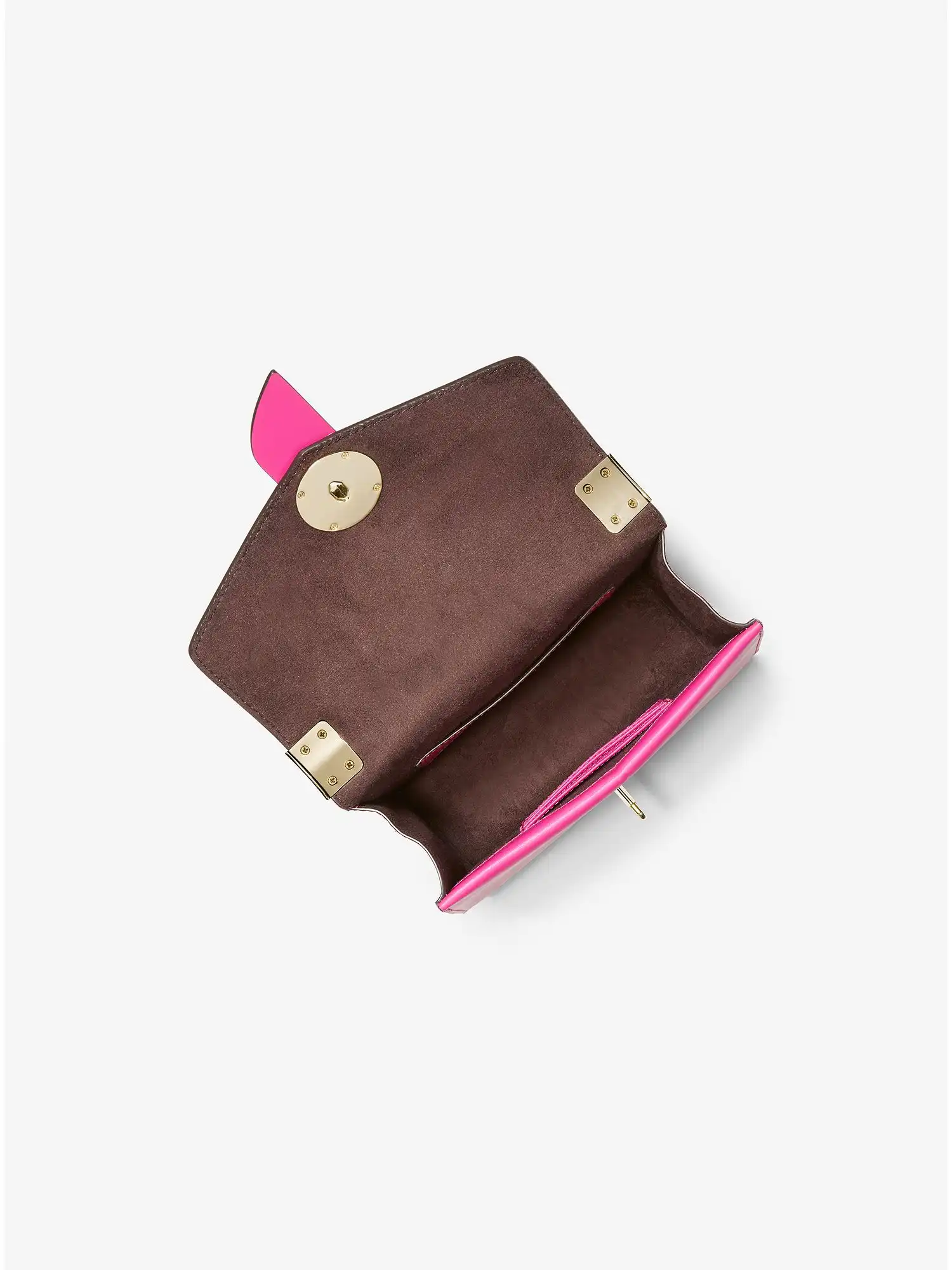 Greenwich Small Studded Snake Embossed Leather Crossbody Bag Wild Berry
