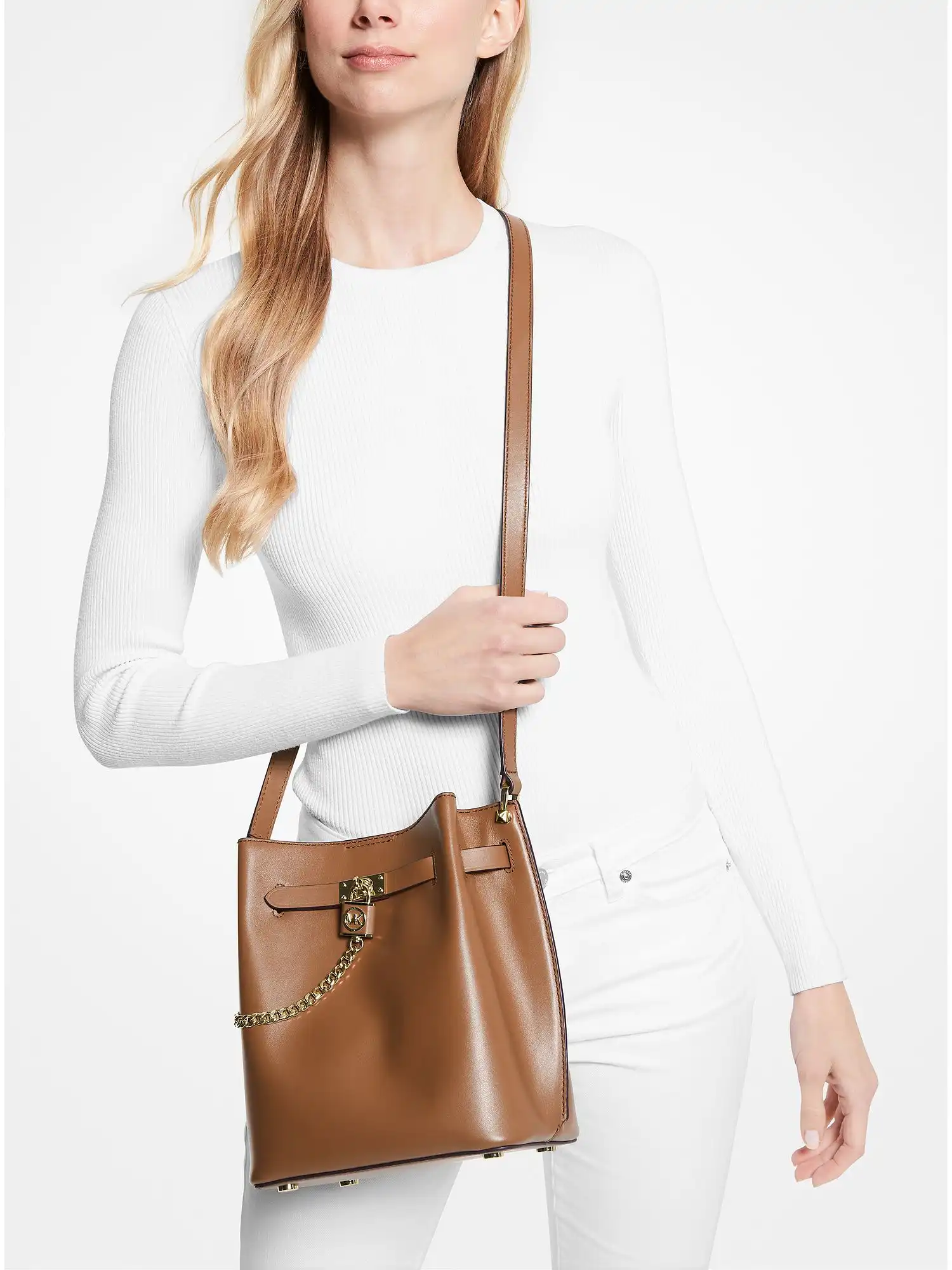 Hamilton Legacy Medium Leather Messenger Bag Luggage