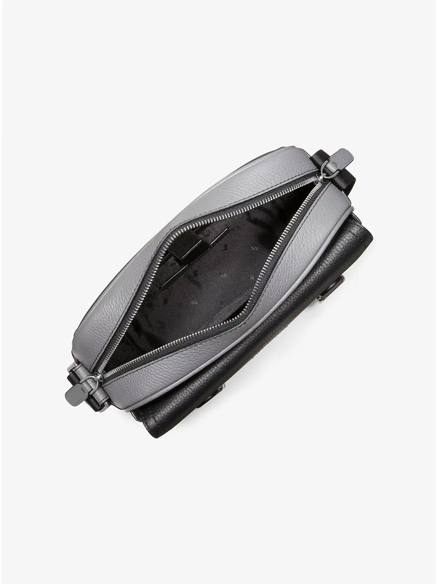 Hudson Large Leather Crossbody Bag Black Combo