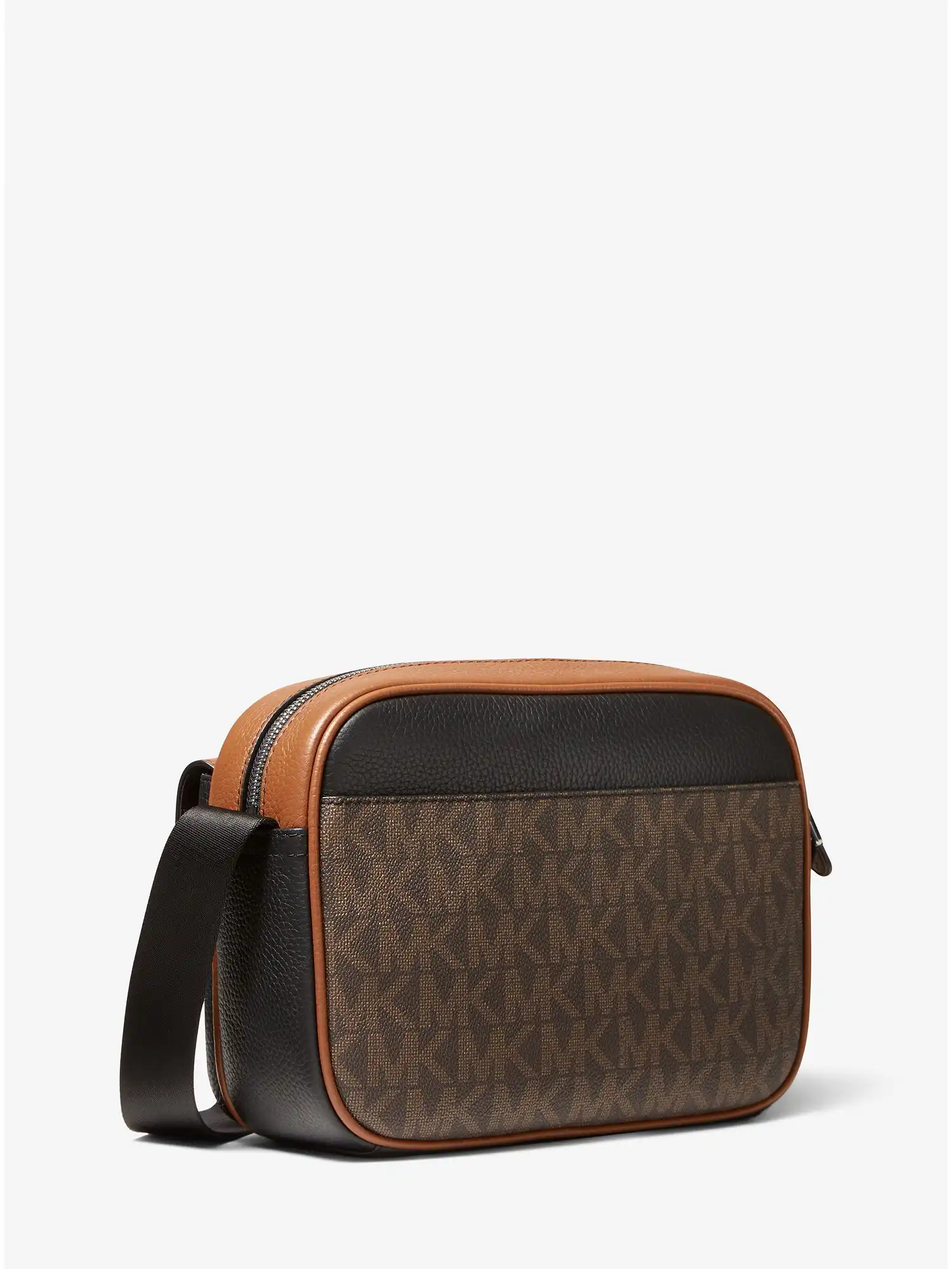 Hudson Large Leather Crossbody Bag Brown Multi