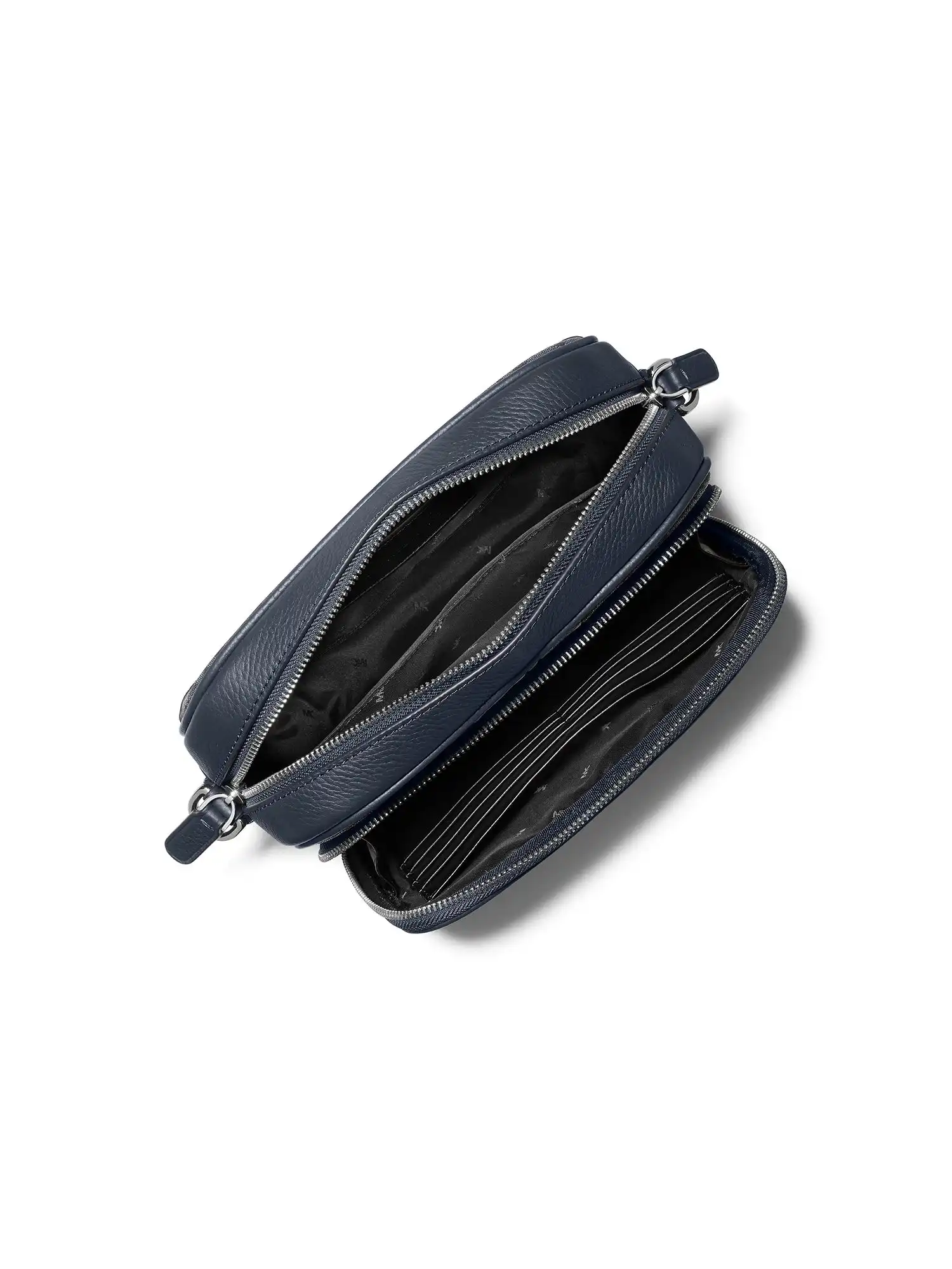 Hudson Logo Stripe and Leather Crossbody Bag Admiral Mlti