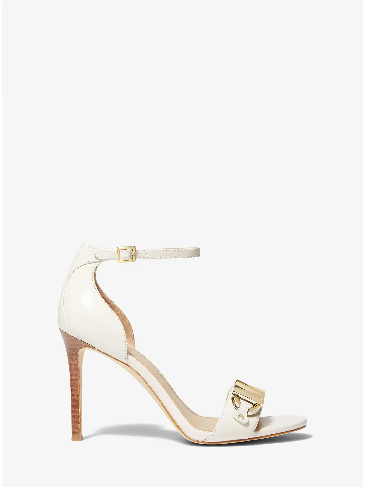 Izzy Embellished Leather Sandal Lt Cream