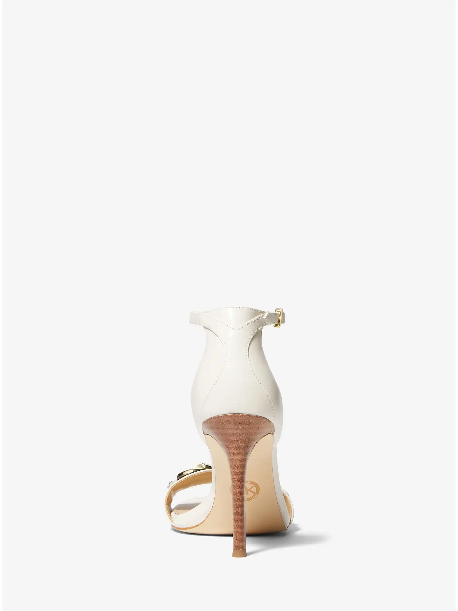Izzy Embellished Leather Sandal Lt Cream