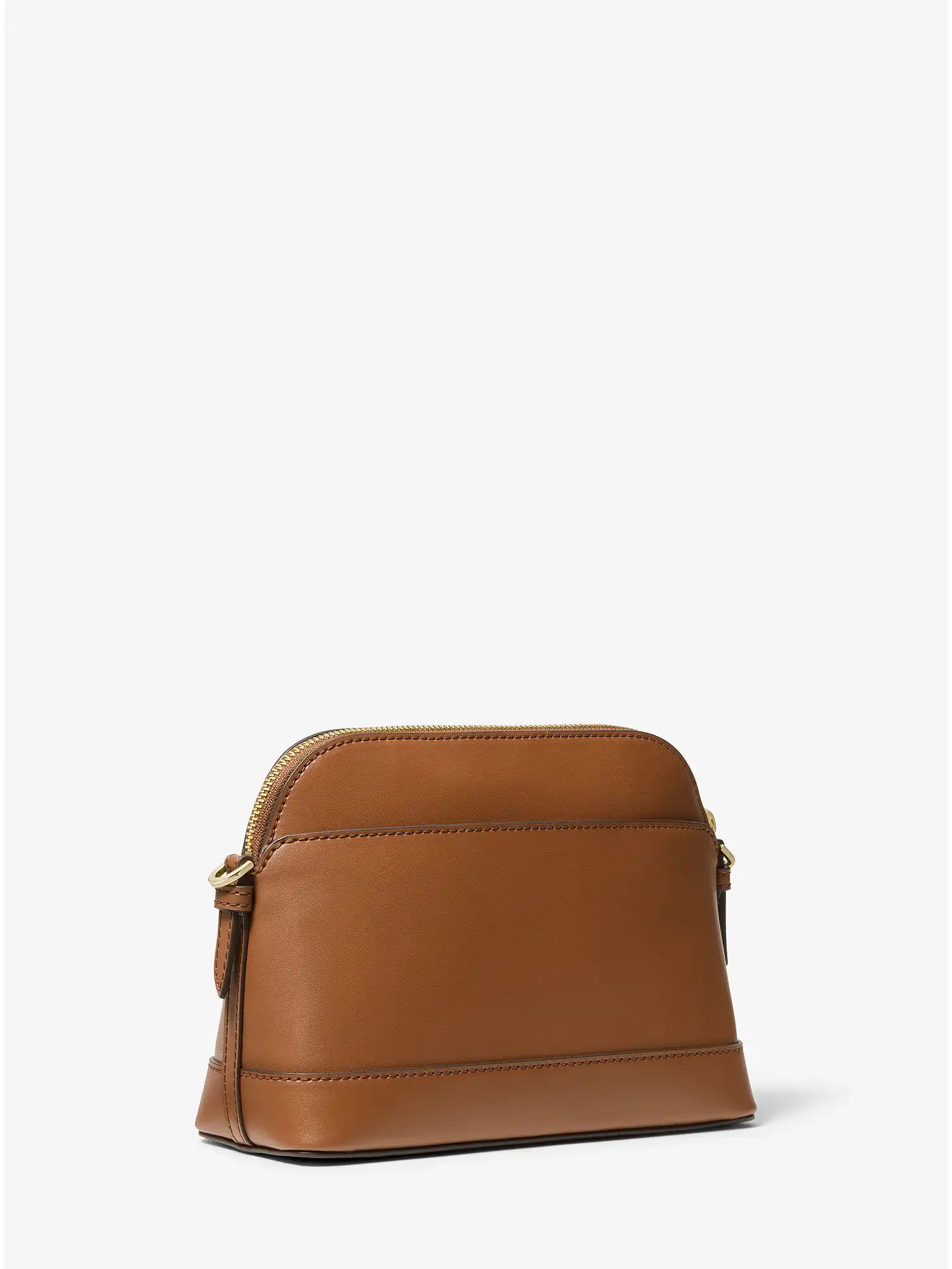 Jet Set Large Embellished Faux Leather Dome Crossbody Bag Luggage