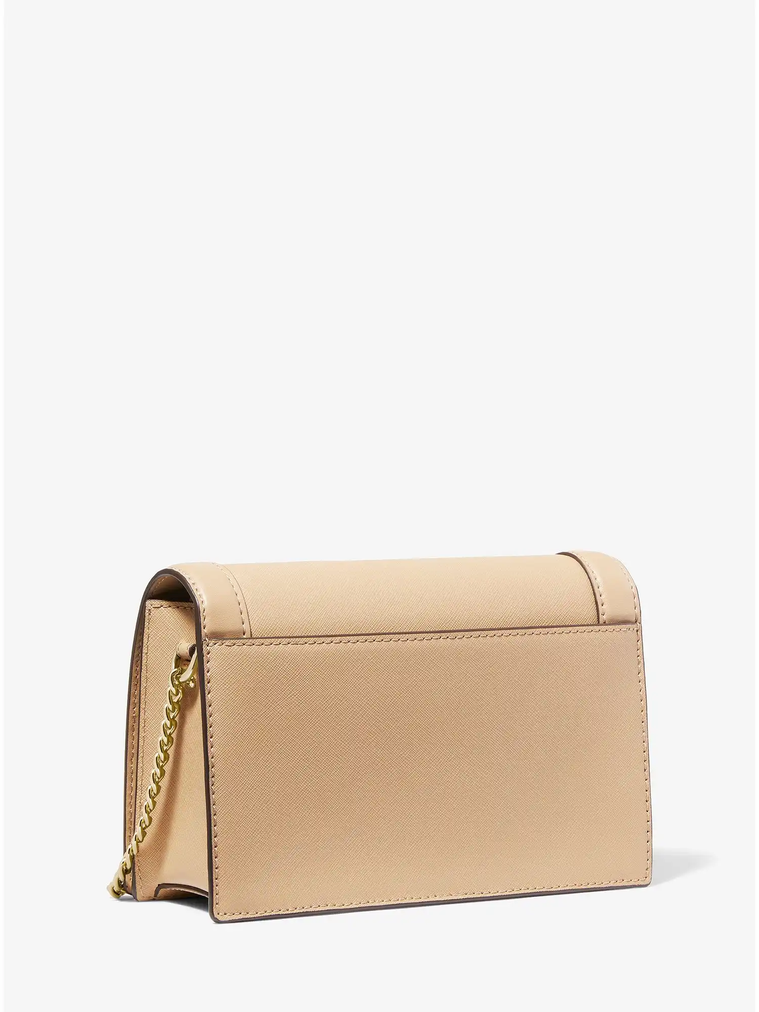 Jet Set Large Leather Crossbody Bag Camel