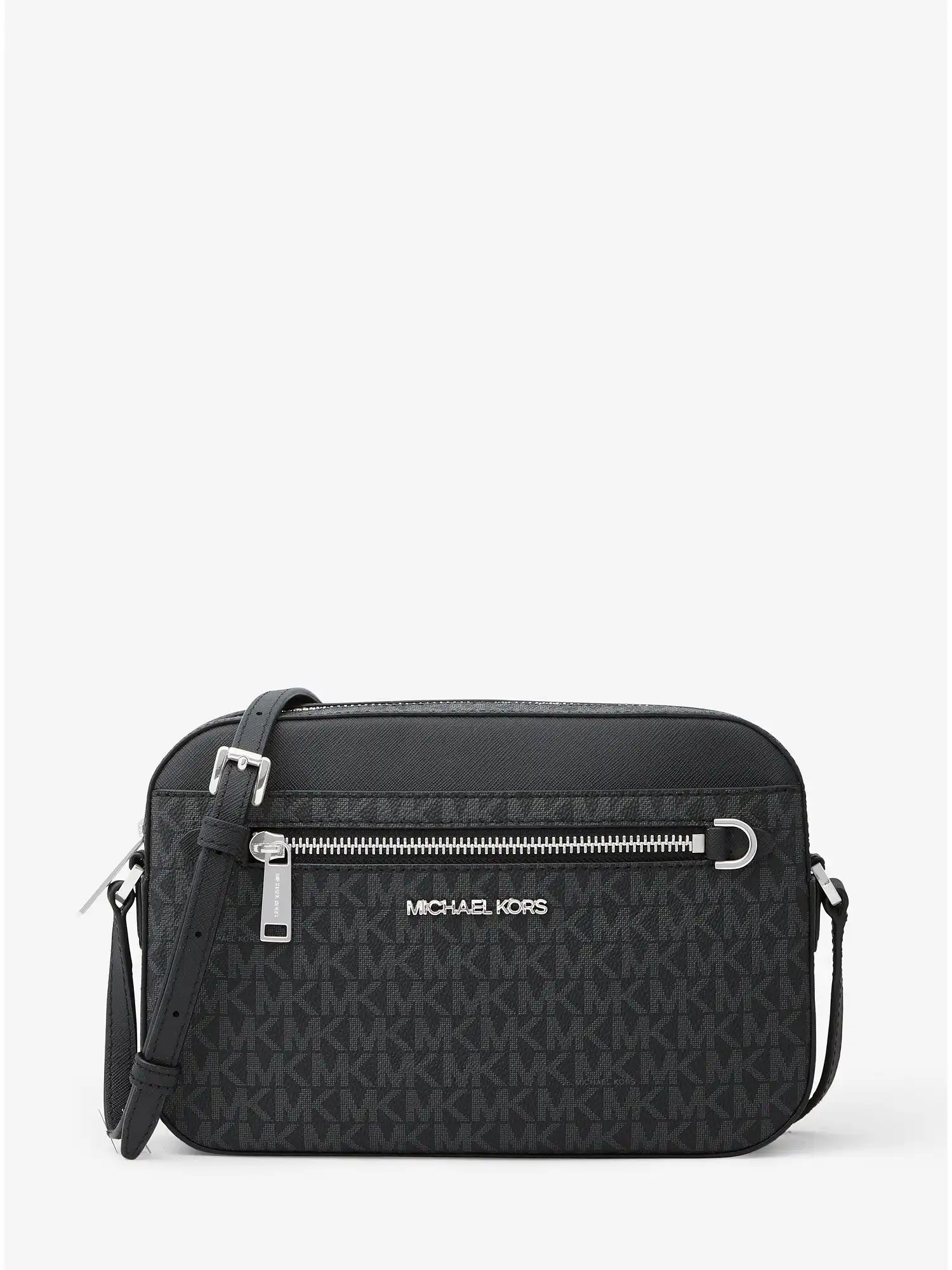 Jet Set Large Logo Crossbody Bag Black