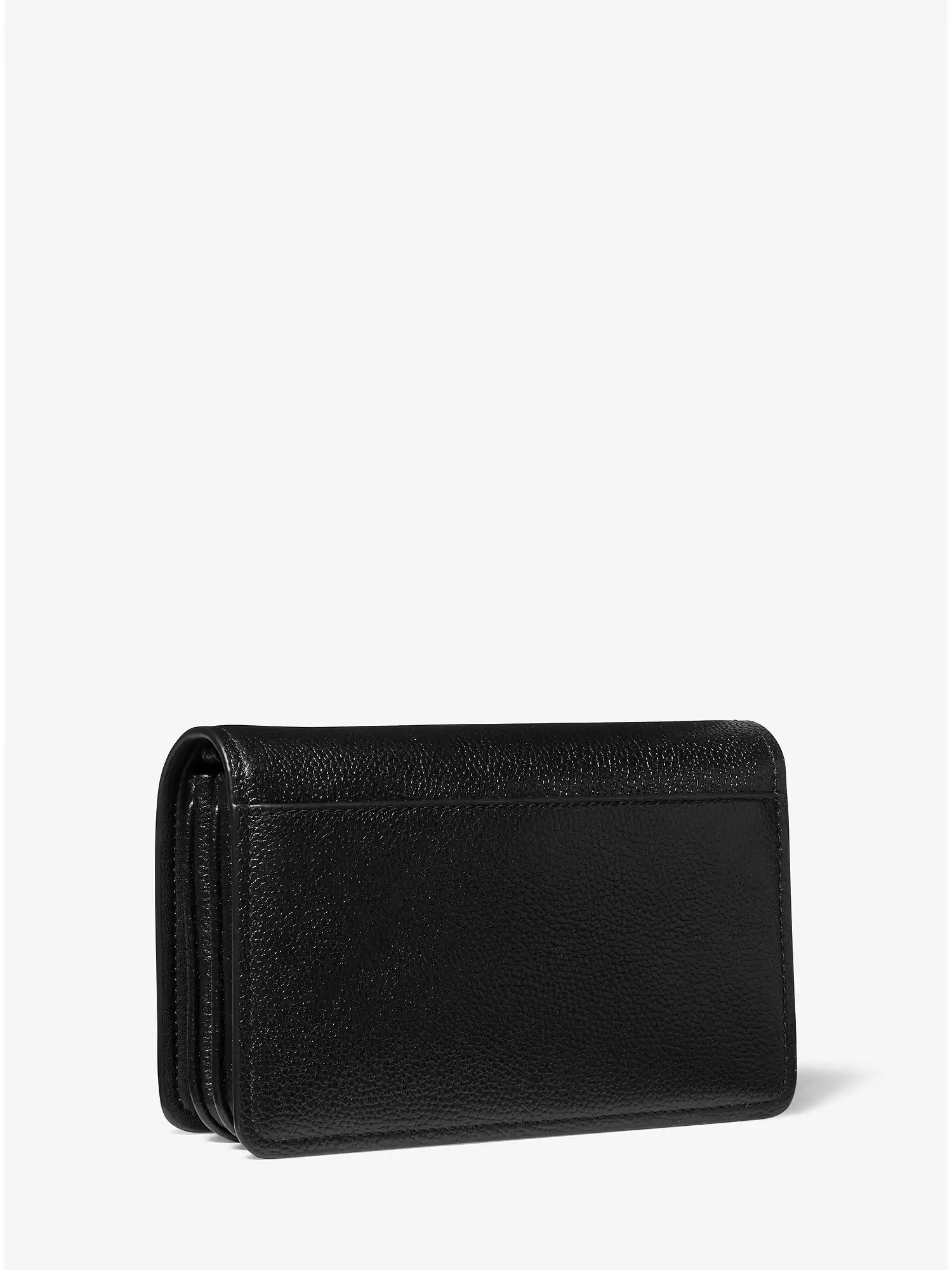 Jet Set Large Pebbled Leather Crossbody Bag Black