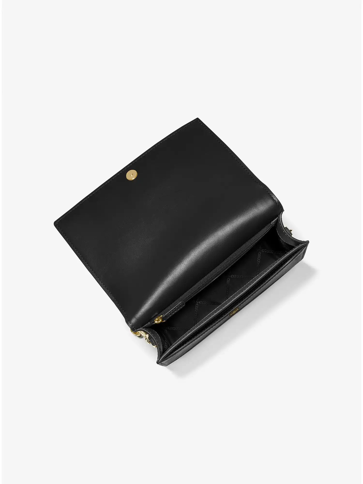 Jet Set Large Saffiano Leather Crossbody Bag Black