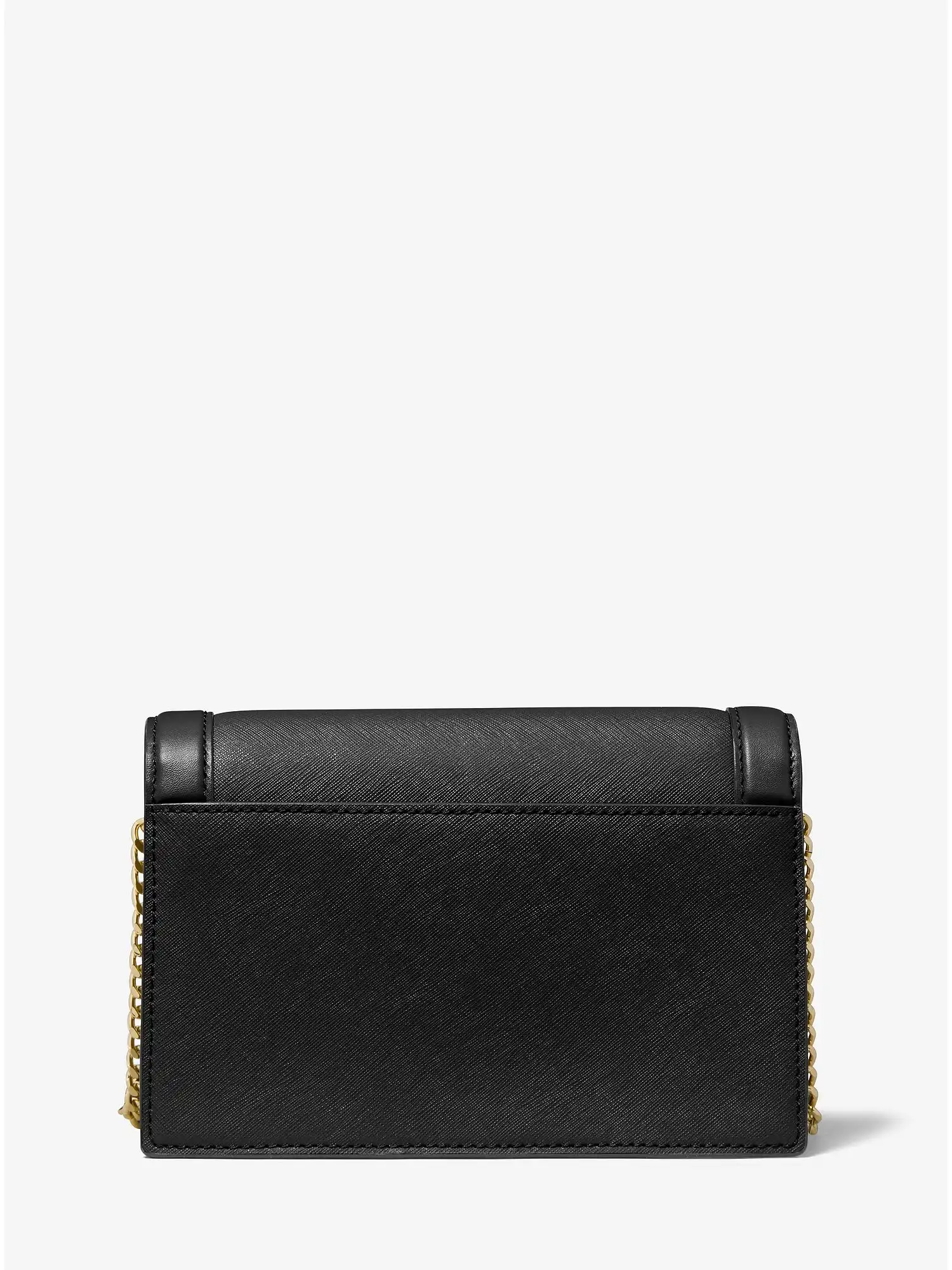 Jet Set Large Saffiano Leather Crossbody Bag Black