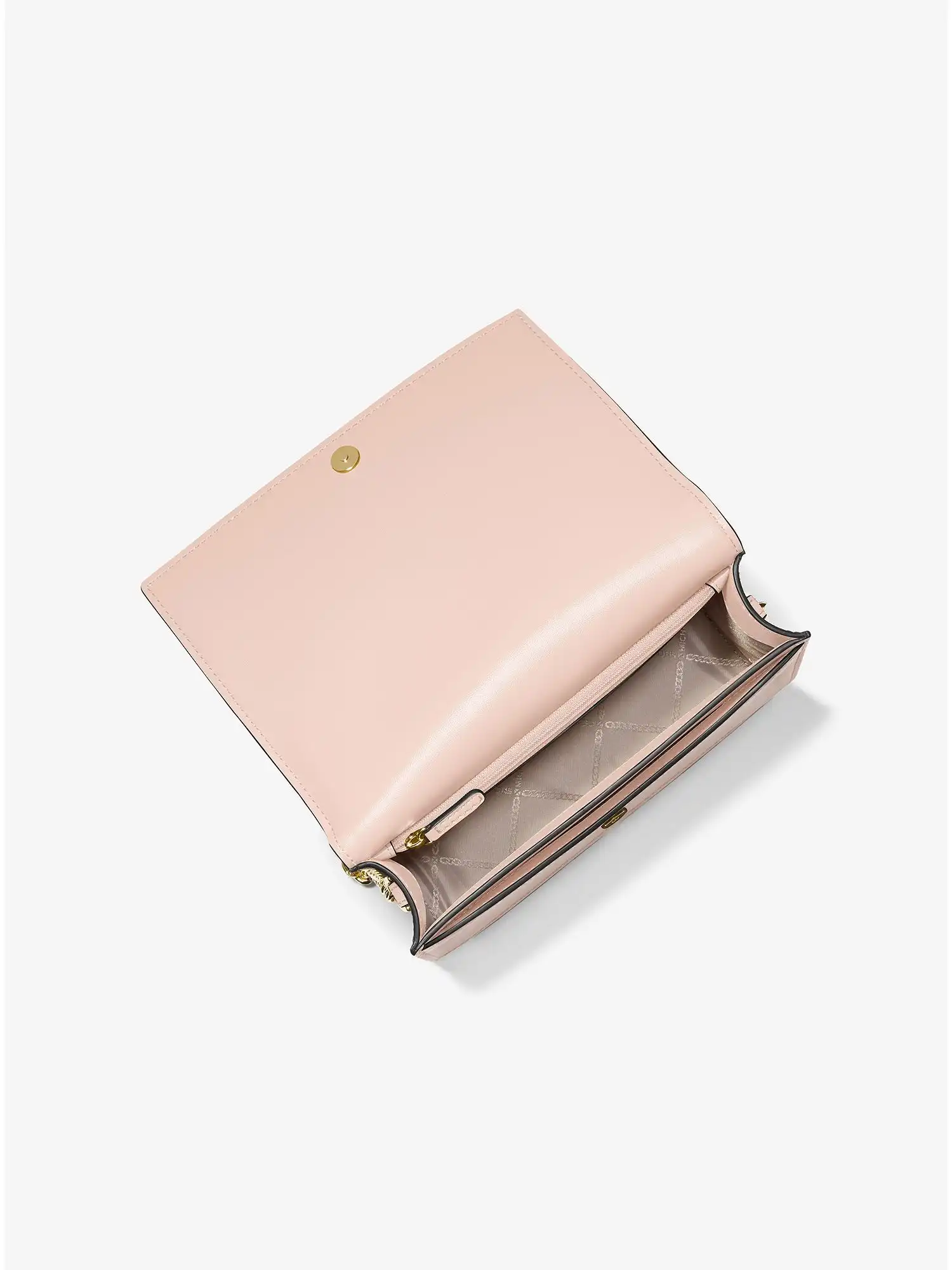 Jet Set Large Saffiano Leather Crossbody Bag Soft Pink