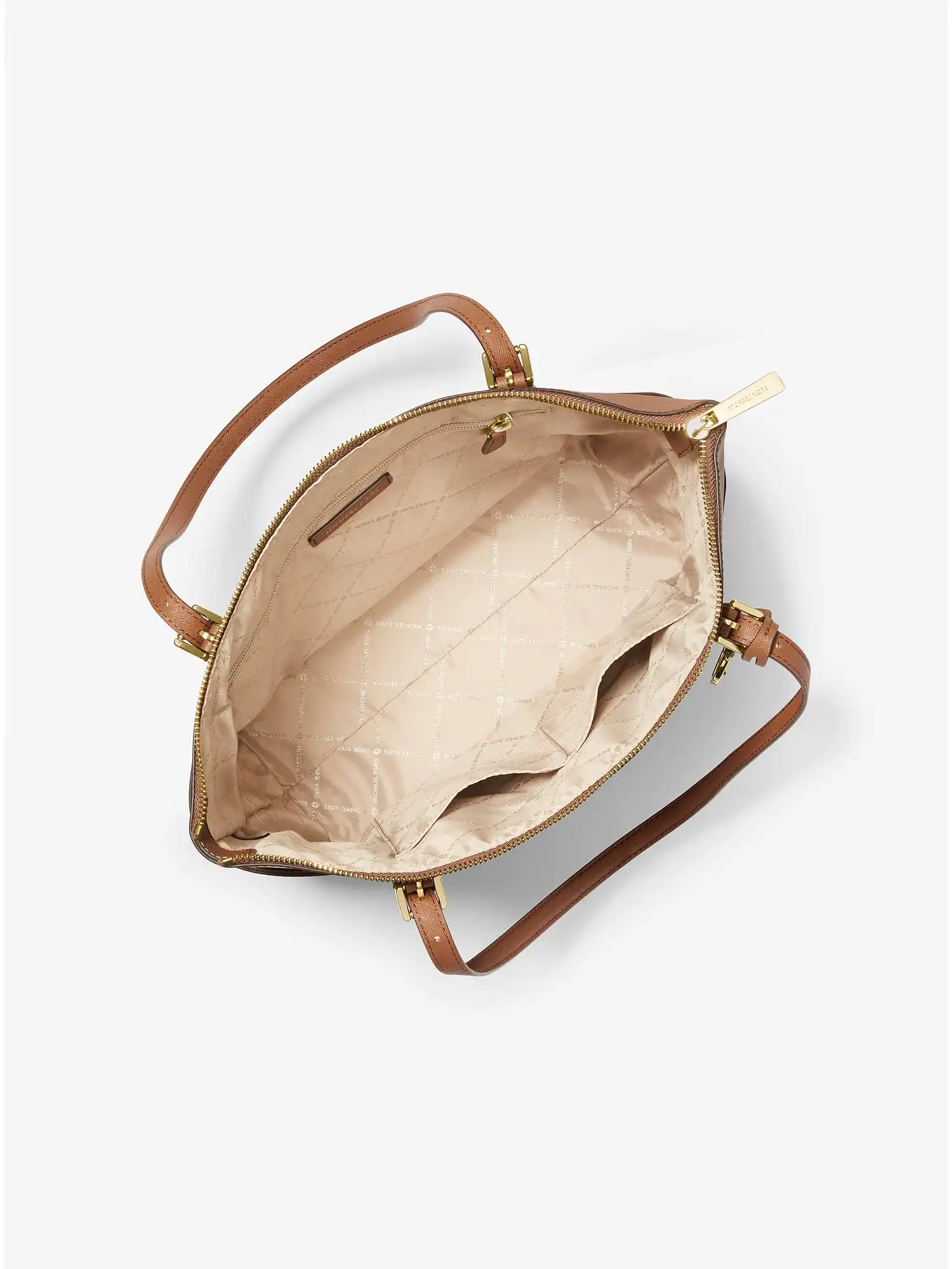 Jet Set Large Saffiano Leather Top-Zip Tote Bag Luggage