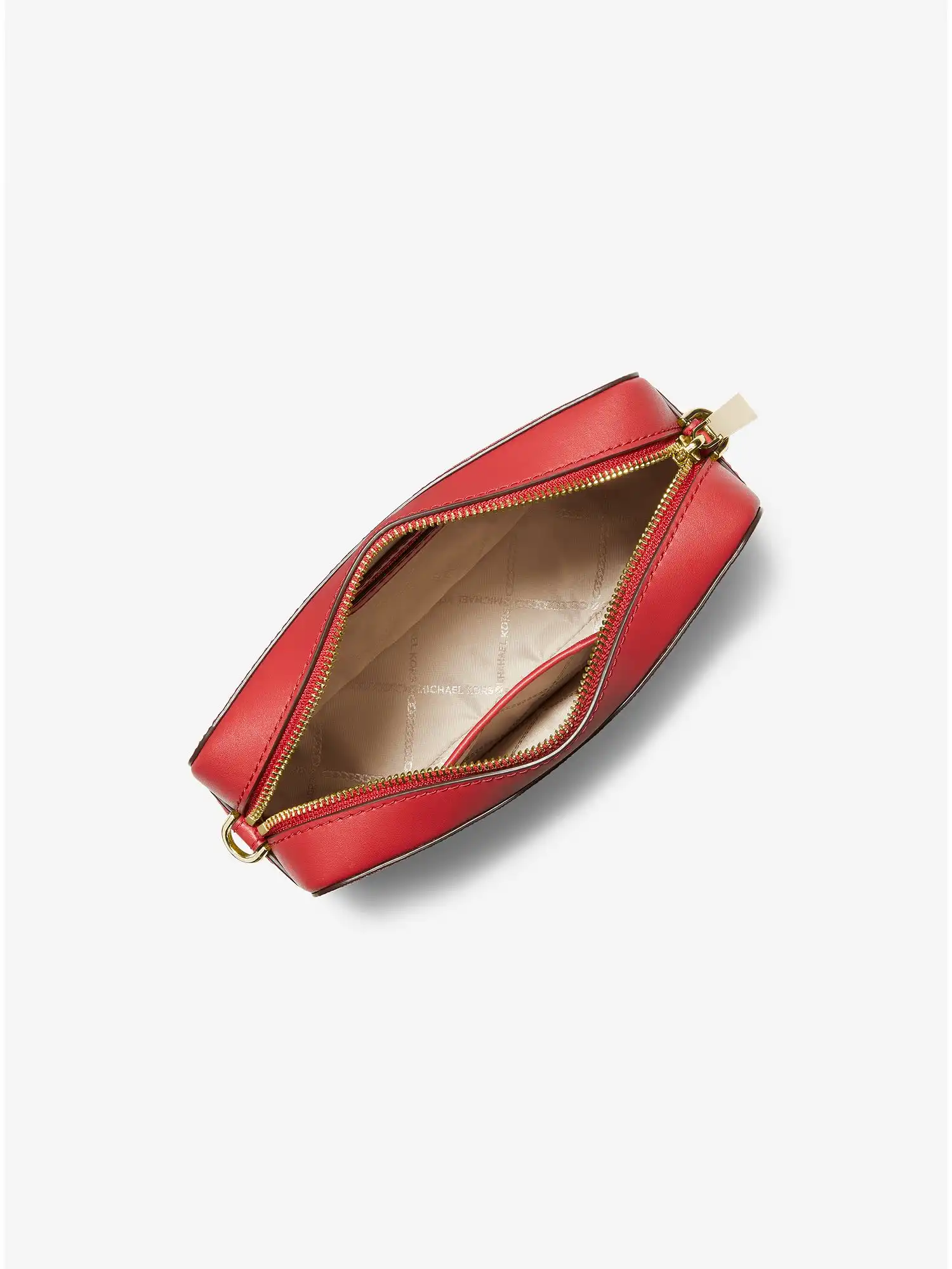Jet Set Medium Logo Camera Bag Crimson