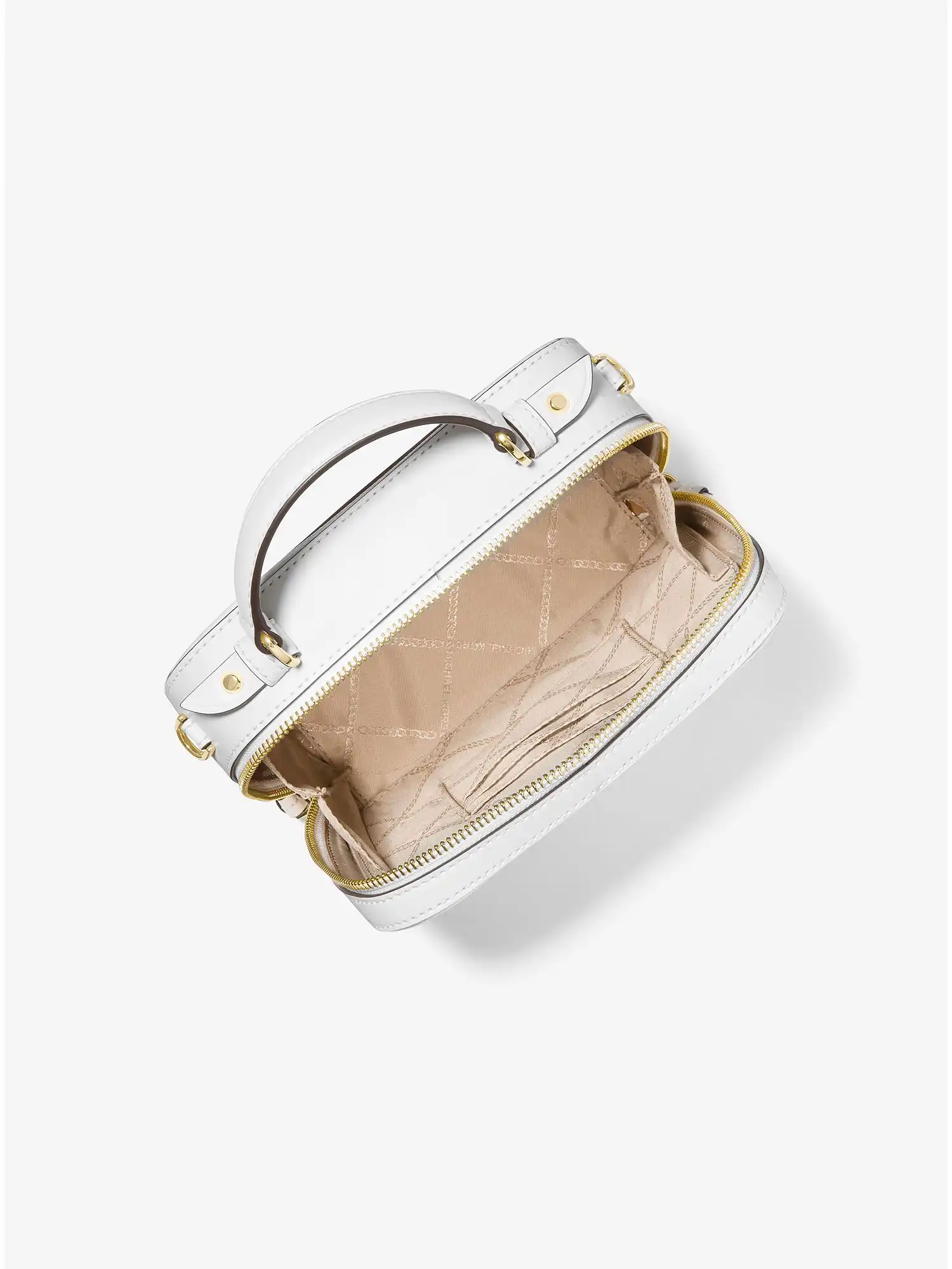 Jet Set Medium Pebbled Leather Crossbody Bag Optic White