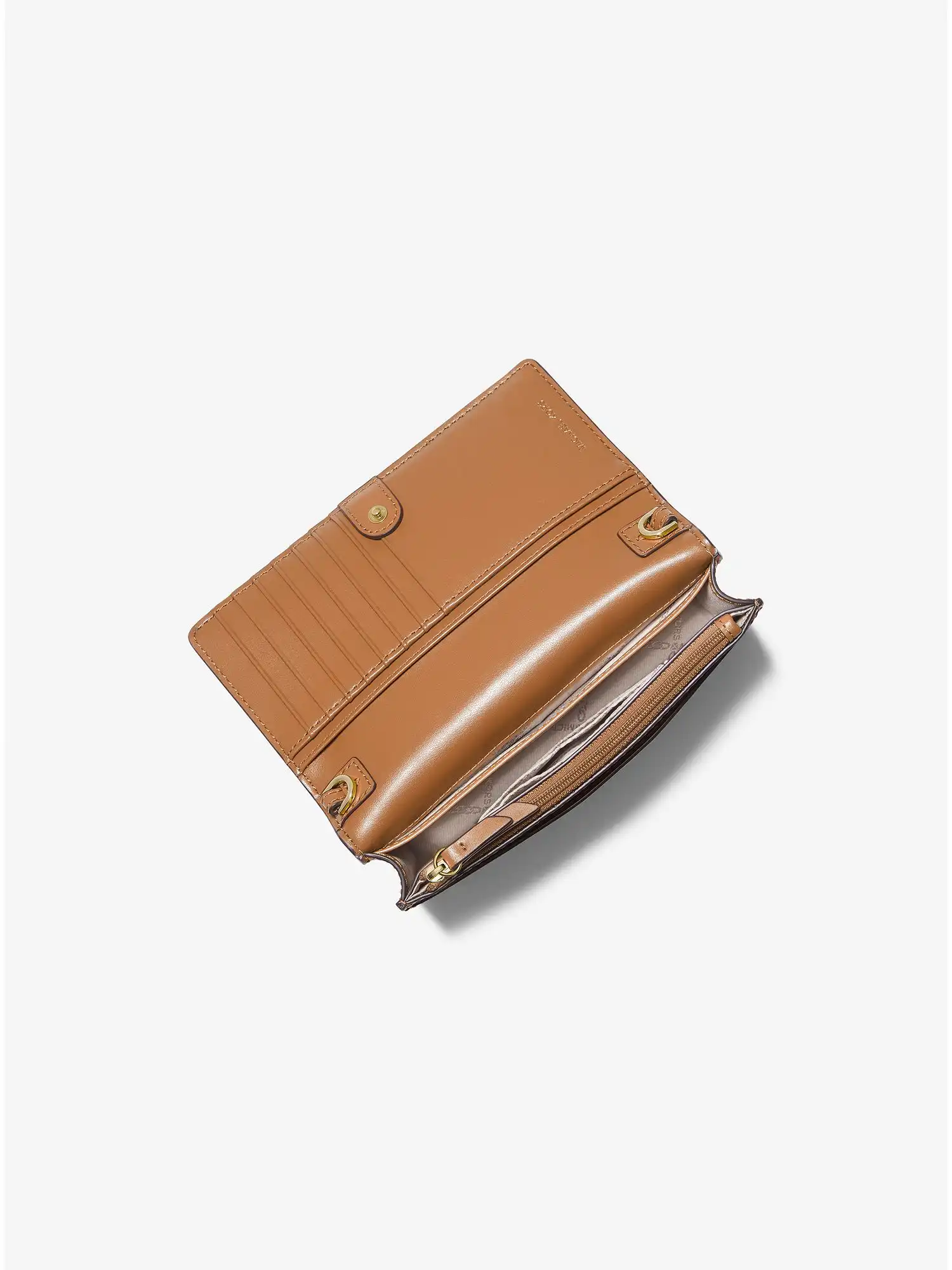Jet Set Small Logo Smartphone Convertible Crossbody Bag Brn Acorn