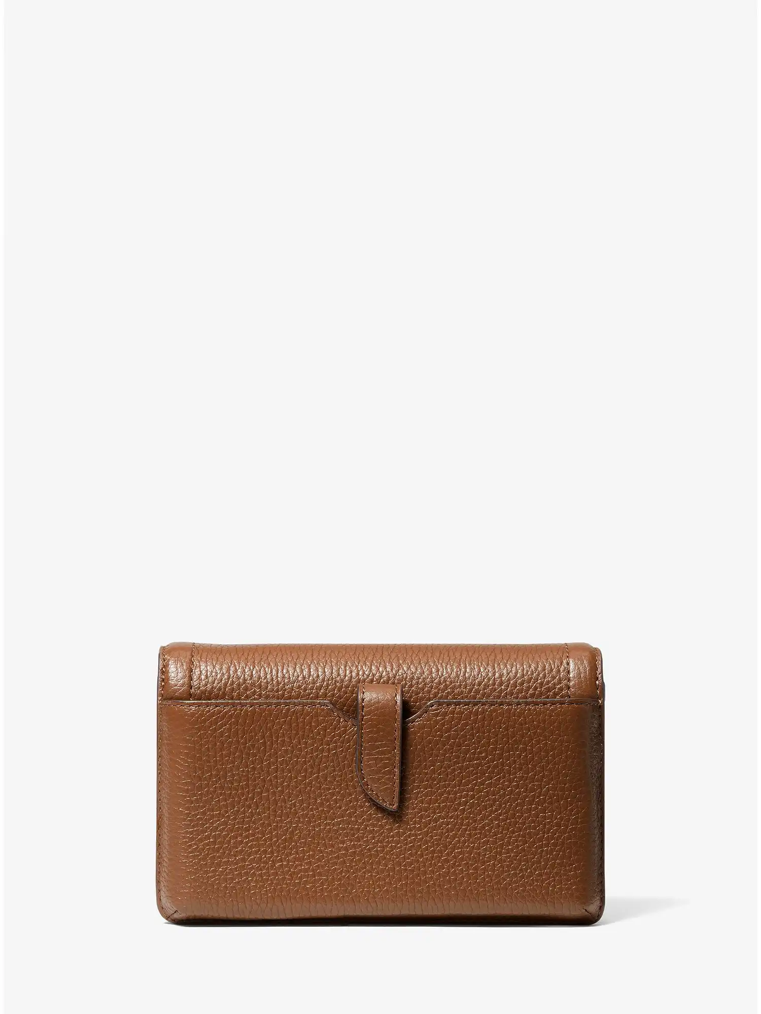 Jet Set Small Pebbled Leather Smartphone Convertible Crossbody Bag Luggage