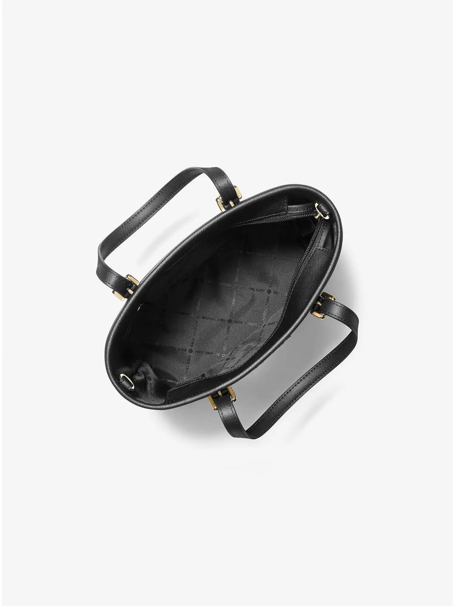 Jet Set Travel Extra-Small Logo Top-Zip Tote Bag Black
