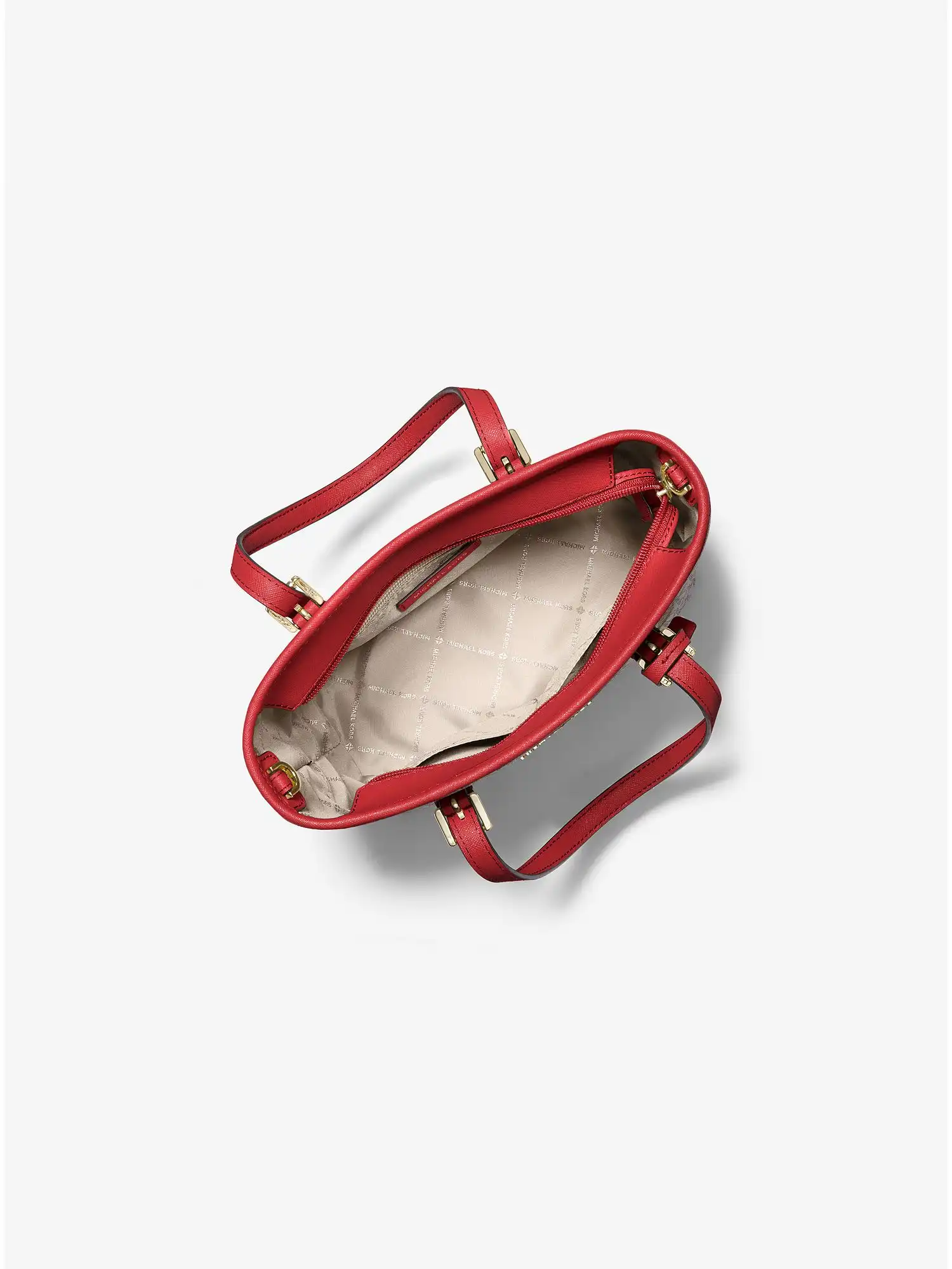 Jet Set Travel Extra-Small Logo Top-Zip Tote Bag Flame