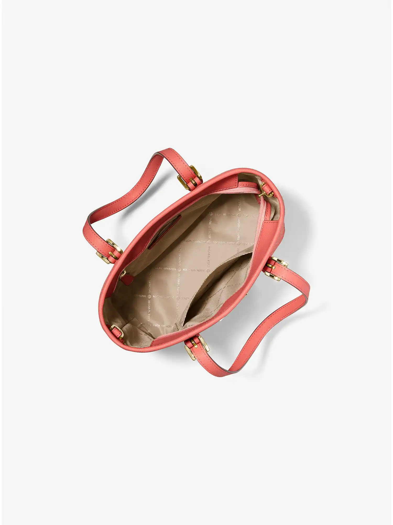 Jet Set Travel Extra-Small Logo Top-Zip Tote Bag Grapefruit