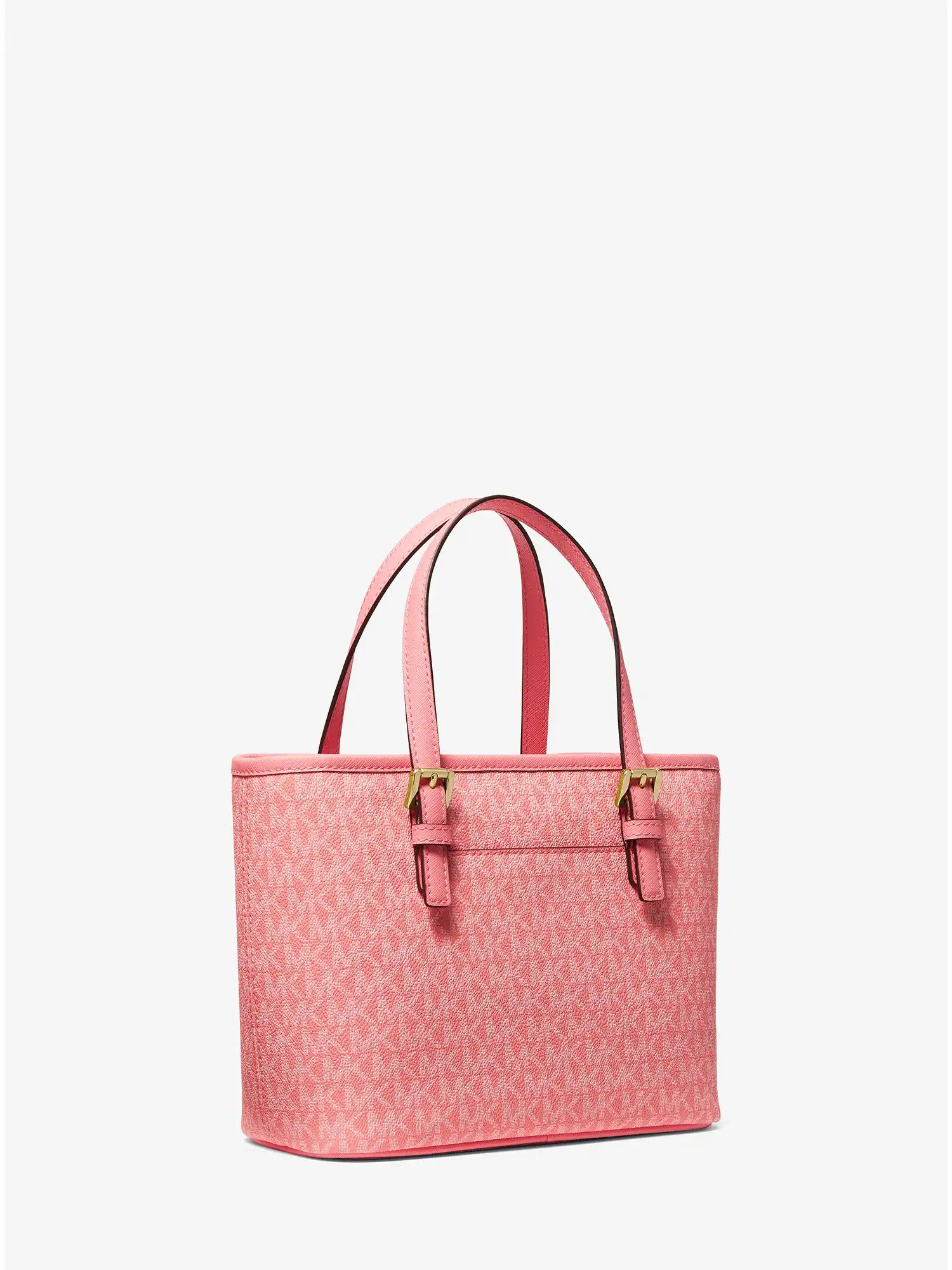 Jet Set Travel Extra-Small Logo Top-Zip Tote Bag Grapefruit