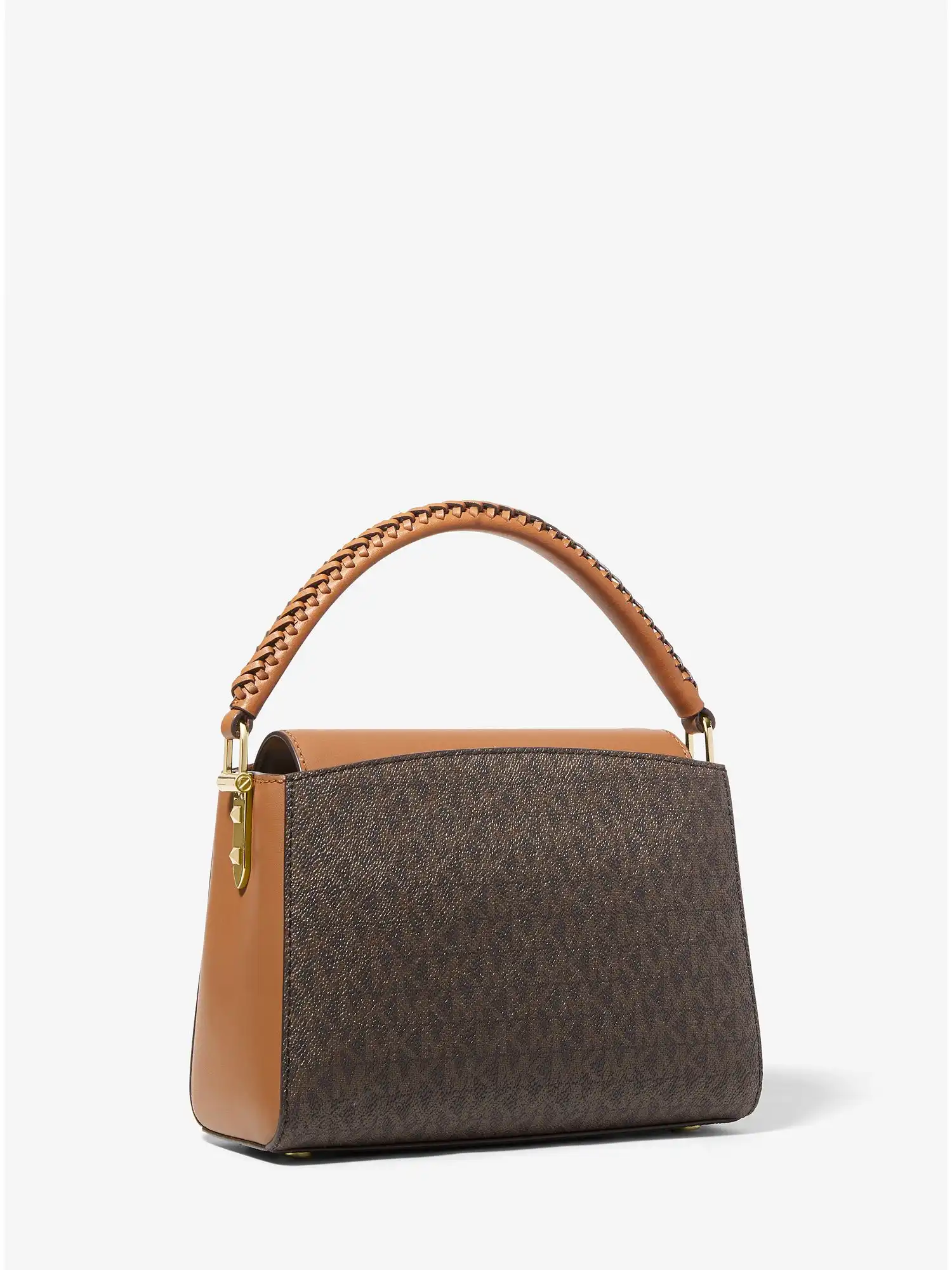 Karlie Small Studded Logo Crossbody Bag Brn Acorn