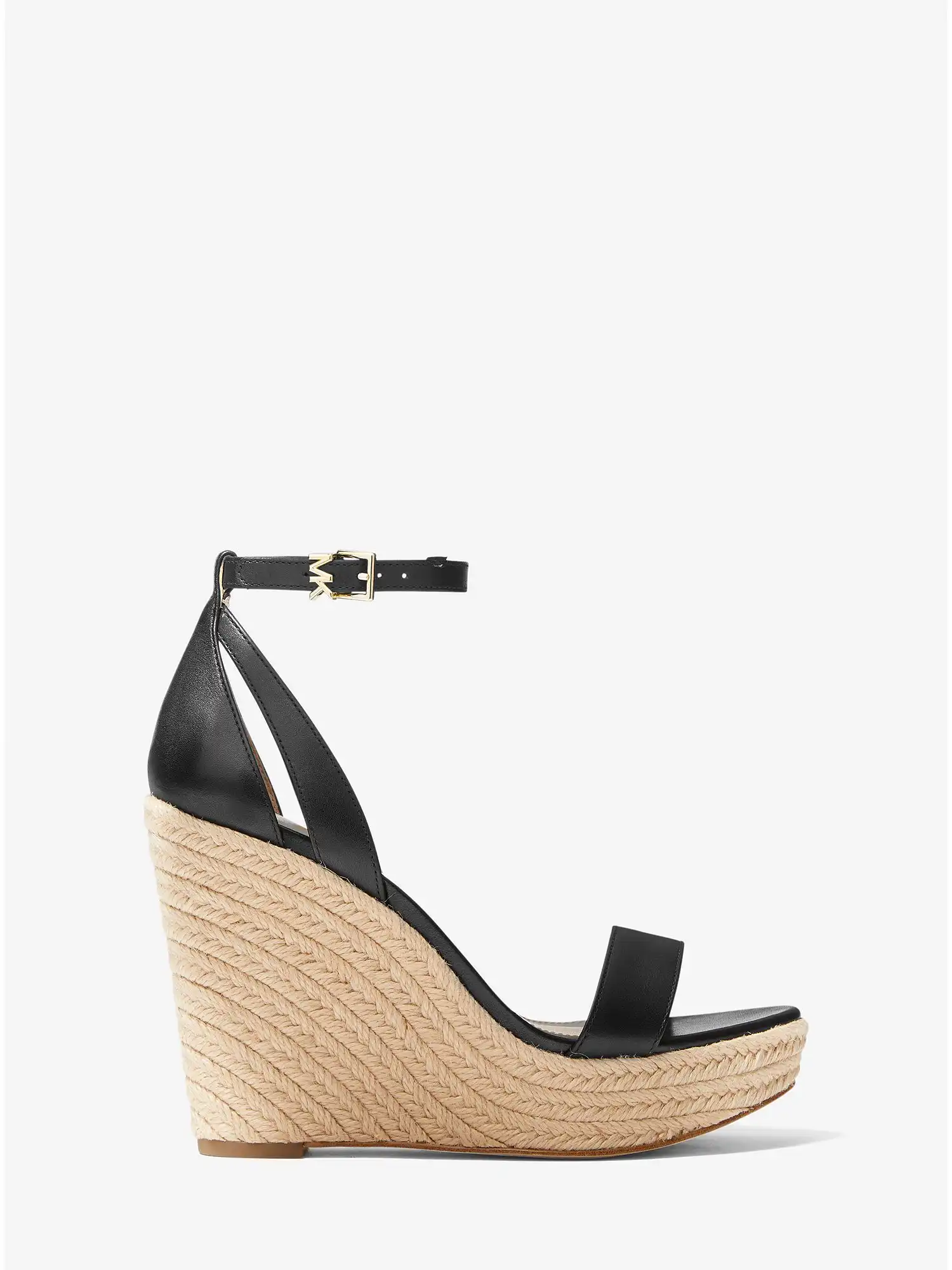 Kimberly Leather Wedge Sandal Black