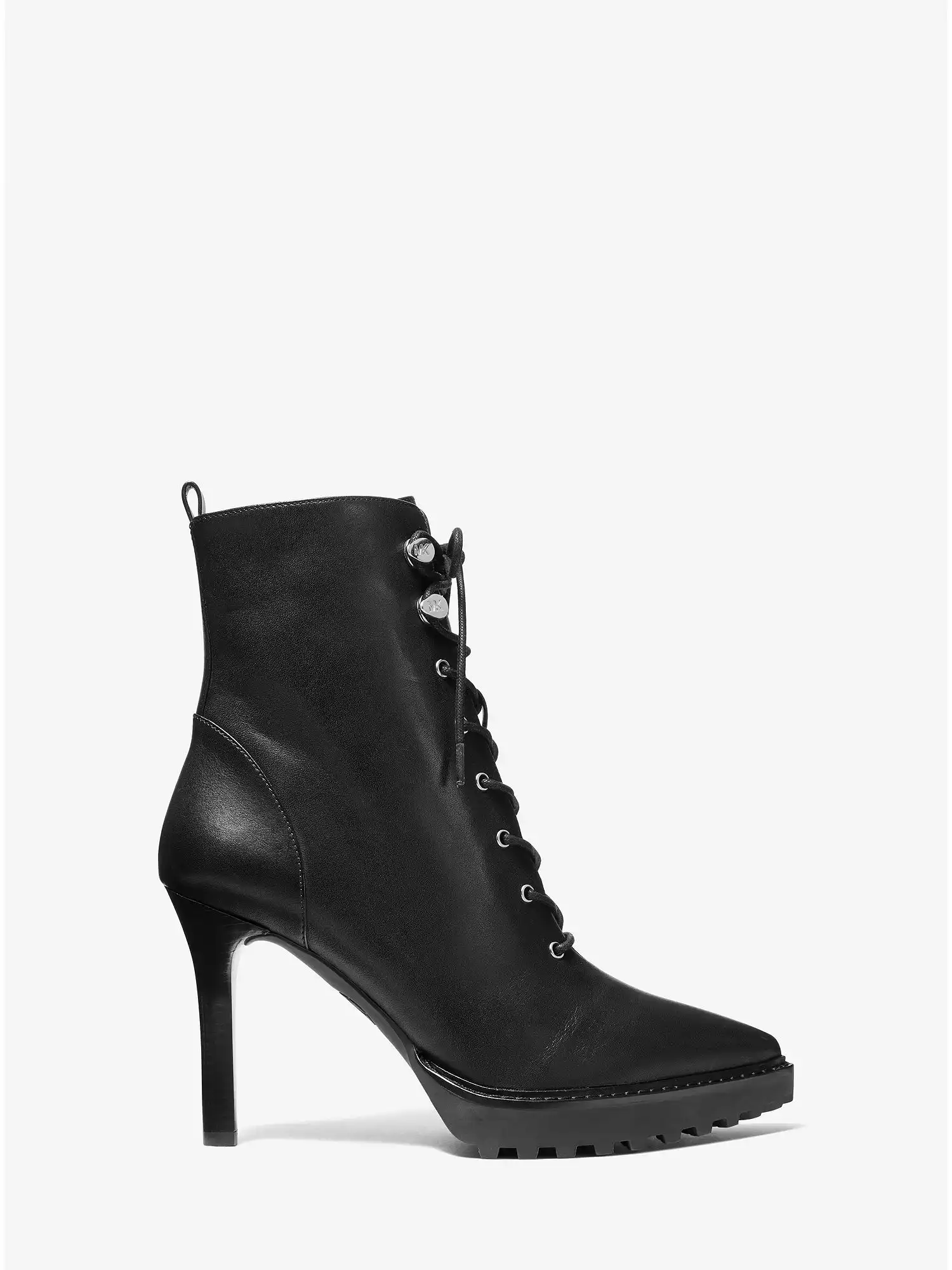 Kyle Leather Lace-Up Boot Black