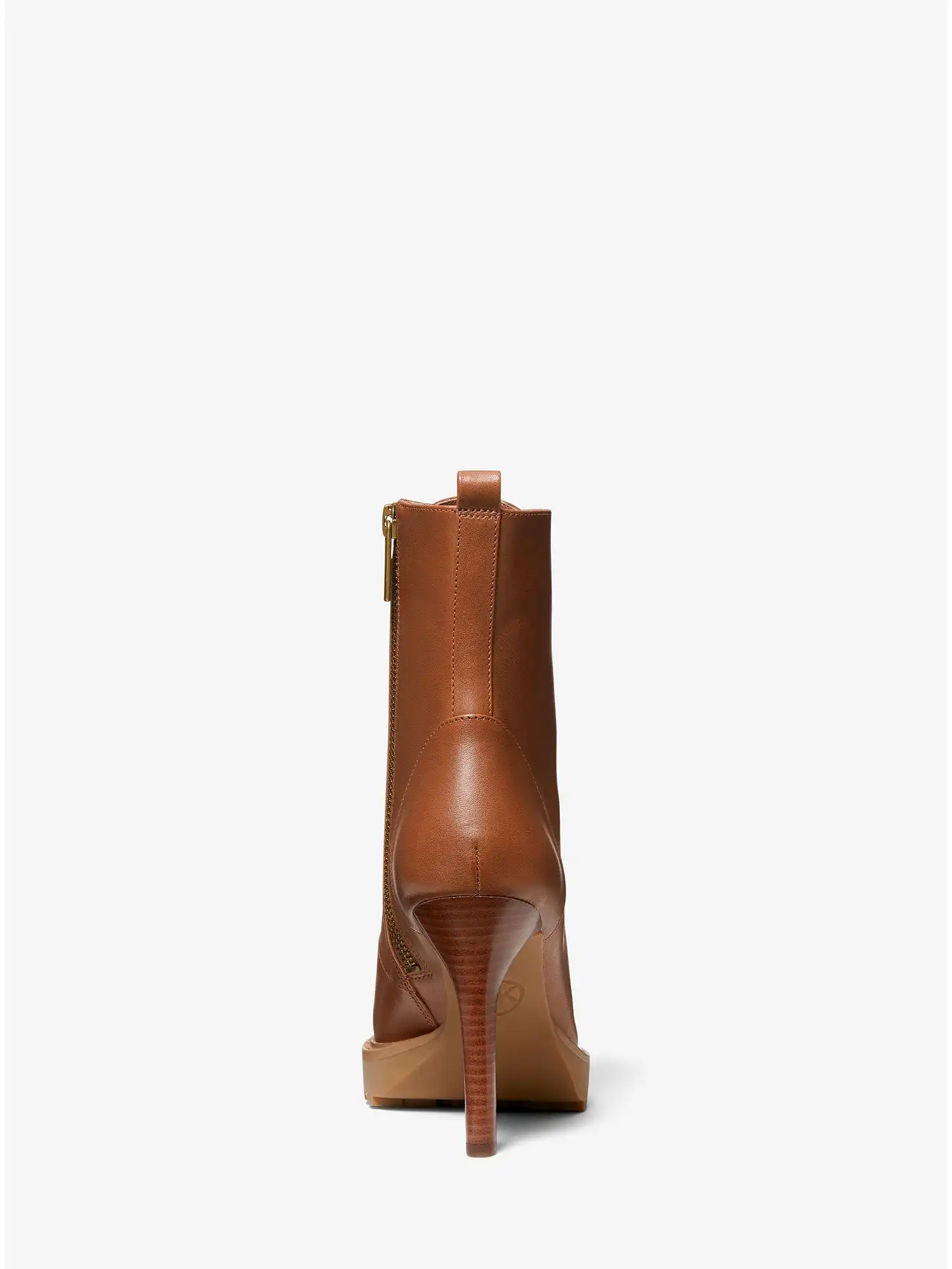 Kyle Leather Lace-Up Boot Luggage