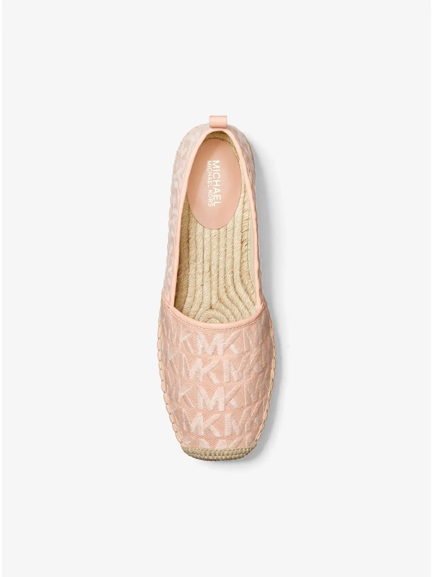 Lenny Logo Embroidered Canvas Slip-On Espadrille Soft Pink