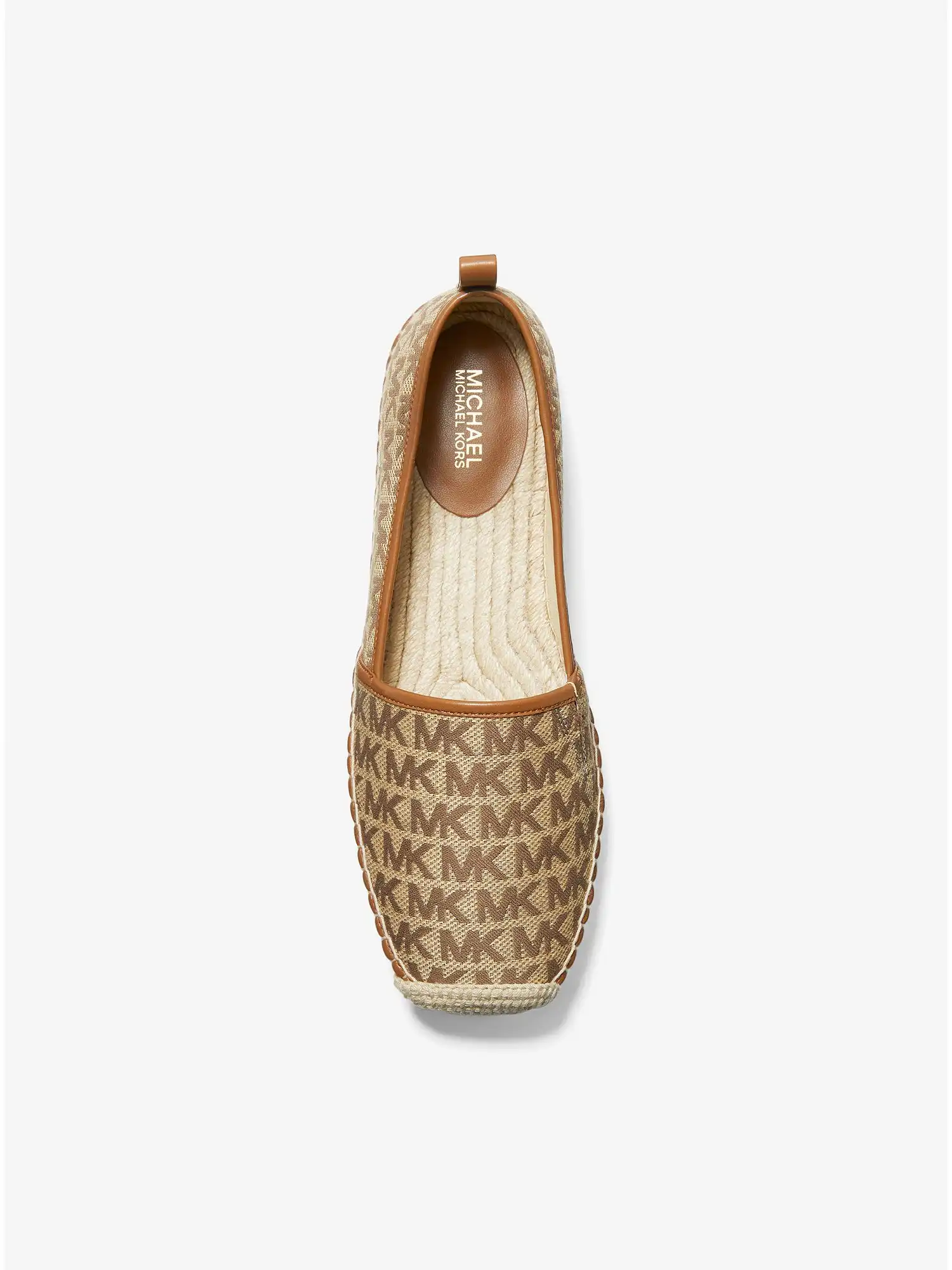 Lenny Logo Jacquard Slip-On Espadrille Beige Ebony Brown