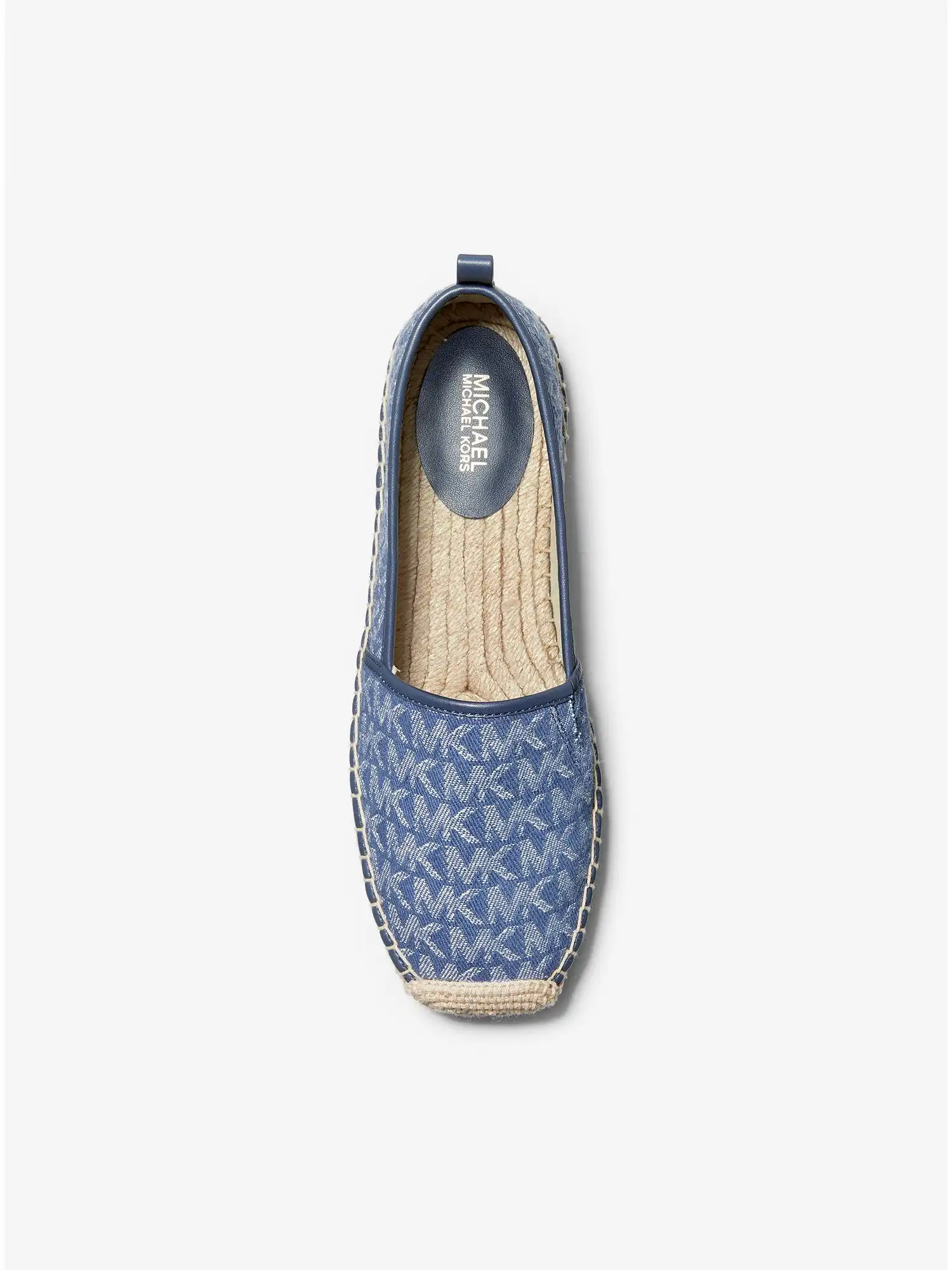Lenny Logo Jacquard Slip-On Espadrille Denim Navy