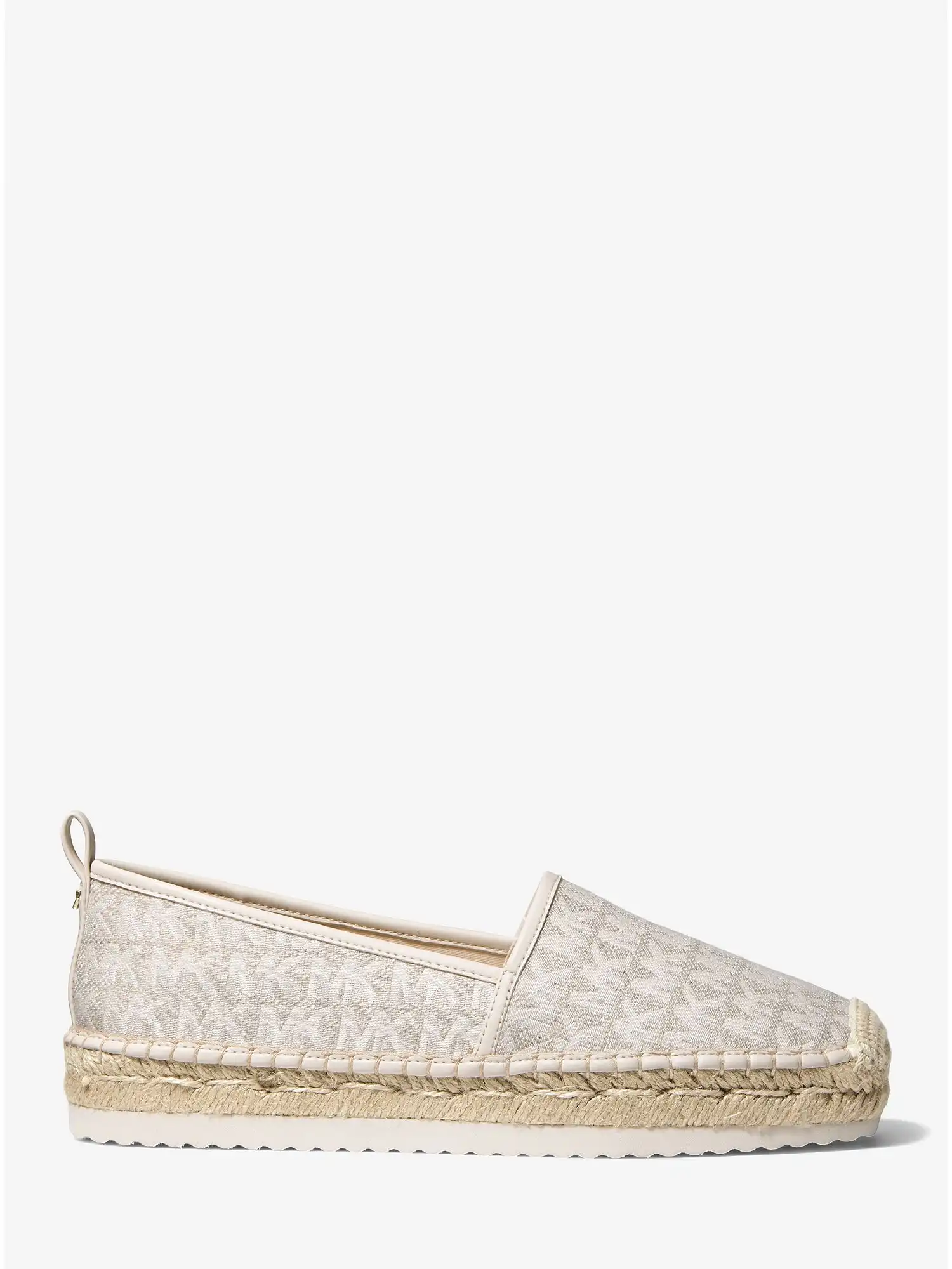 Lenny Logo Jacquard Slip-On Espadrille Natural