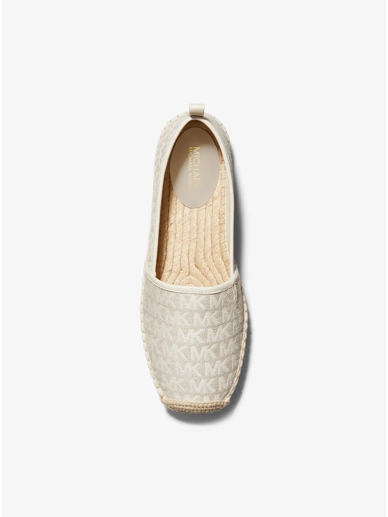Lenny Logo Jacquard Slip-On Espadrille Natural