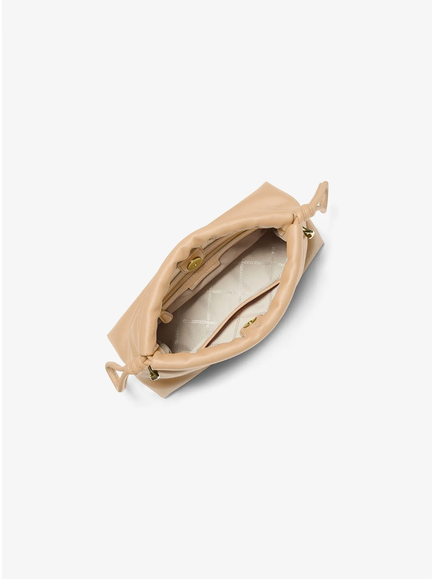 Lina Extra-Small Faux Leather Crossbody Bag Camel