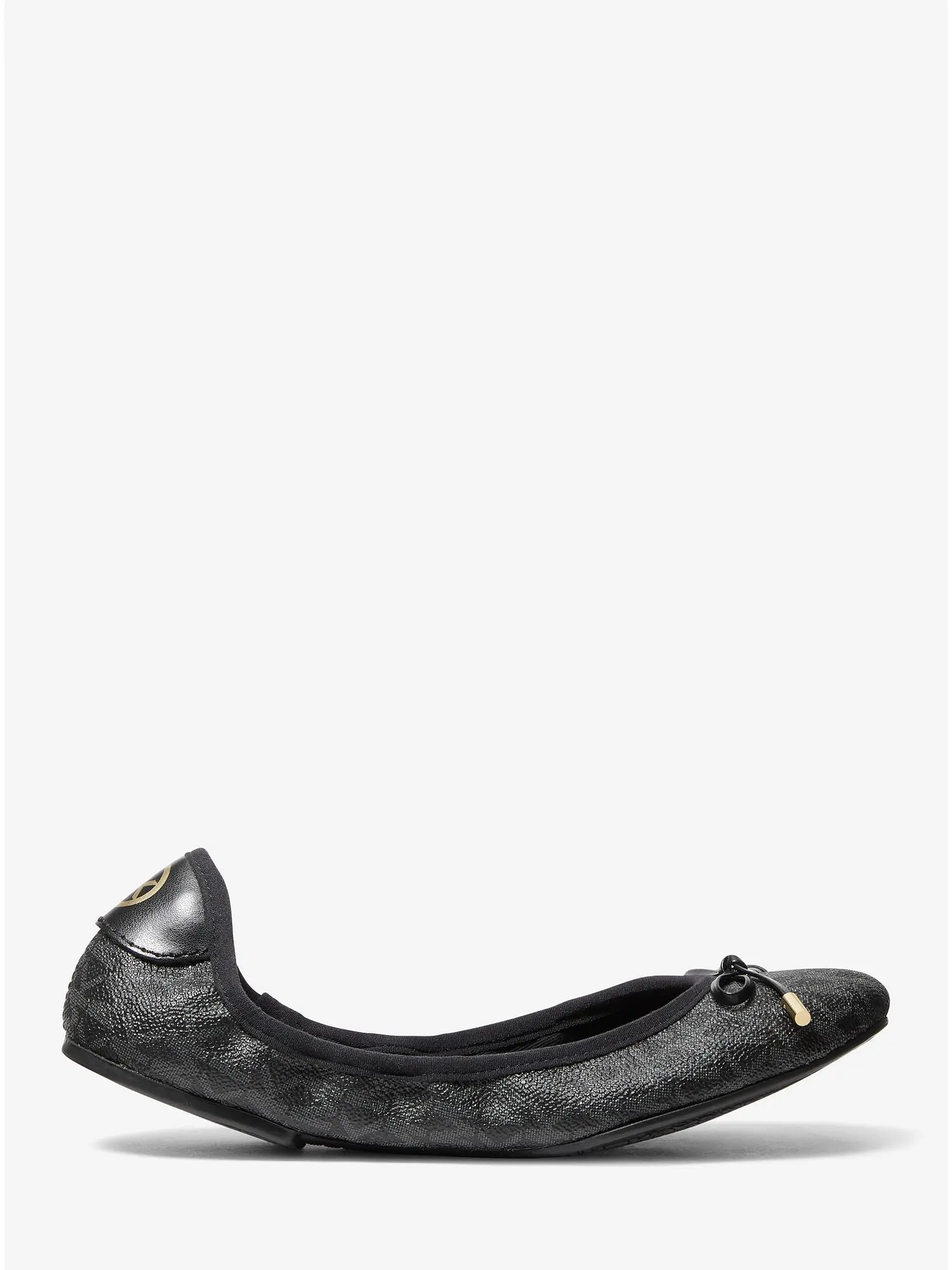 Logo Ballet Flat Black