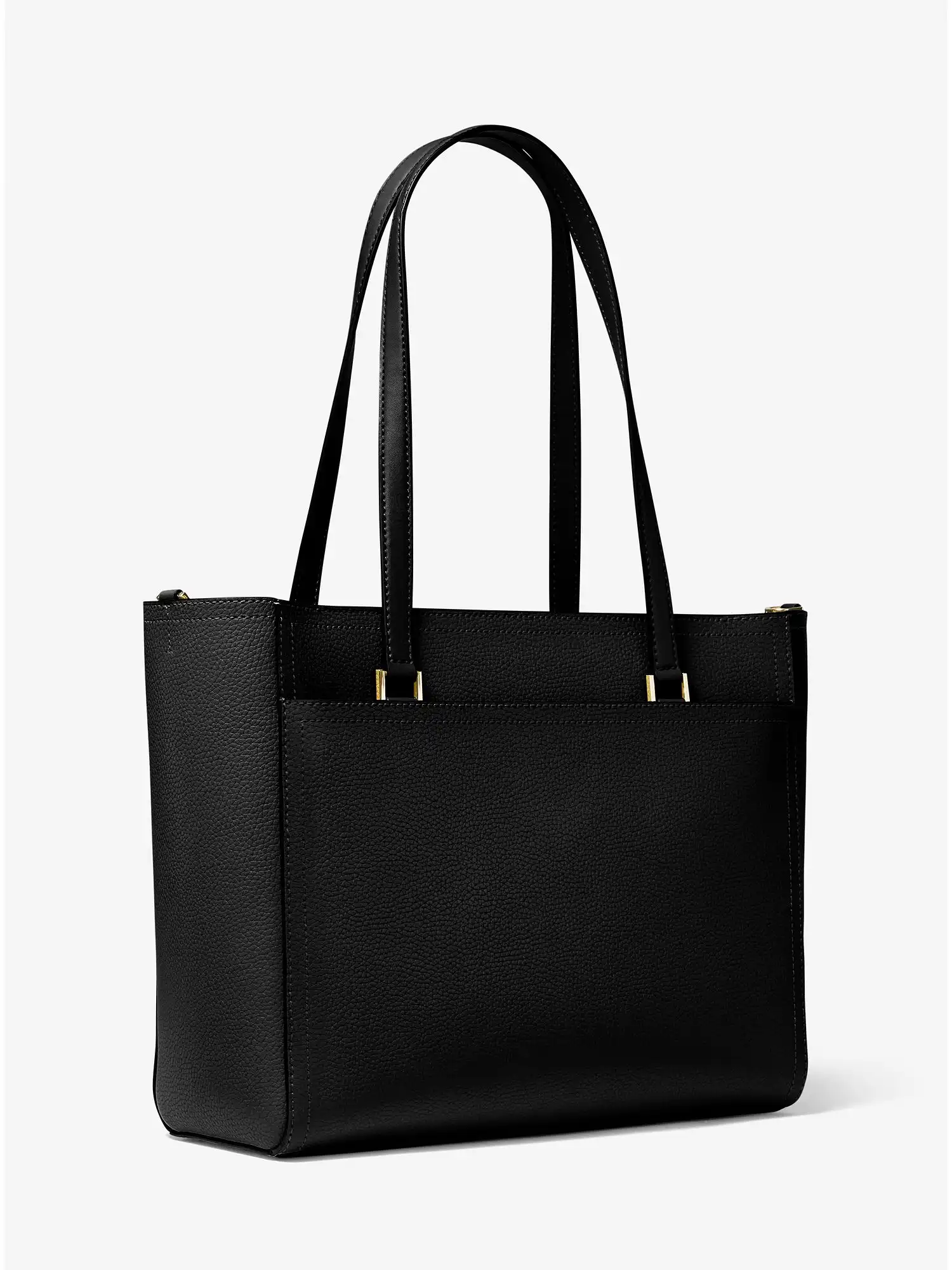 Maisie Large Pebbled Leather 3-in-1 Tote Bag Black