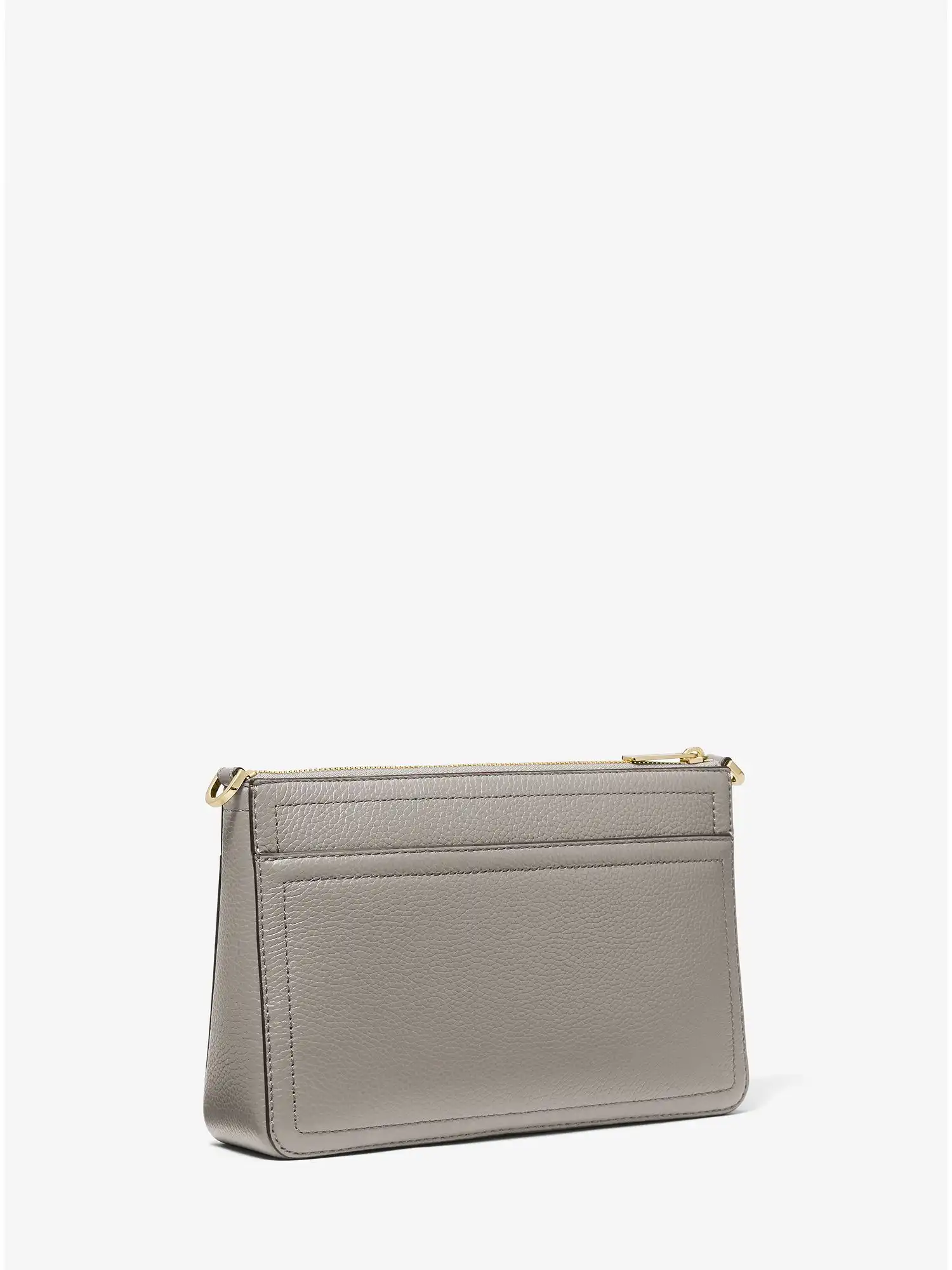 Maisie Medium Pebbled Leather 3-in-1 Crossbody Bag Pearl Grey Multi