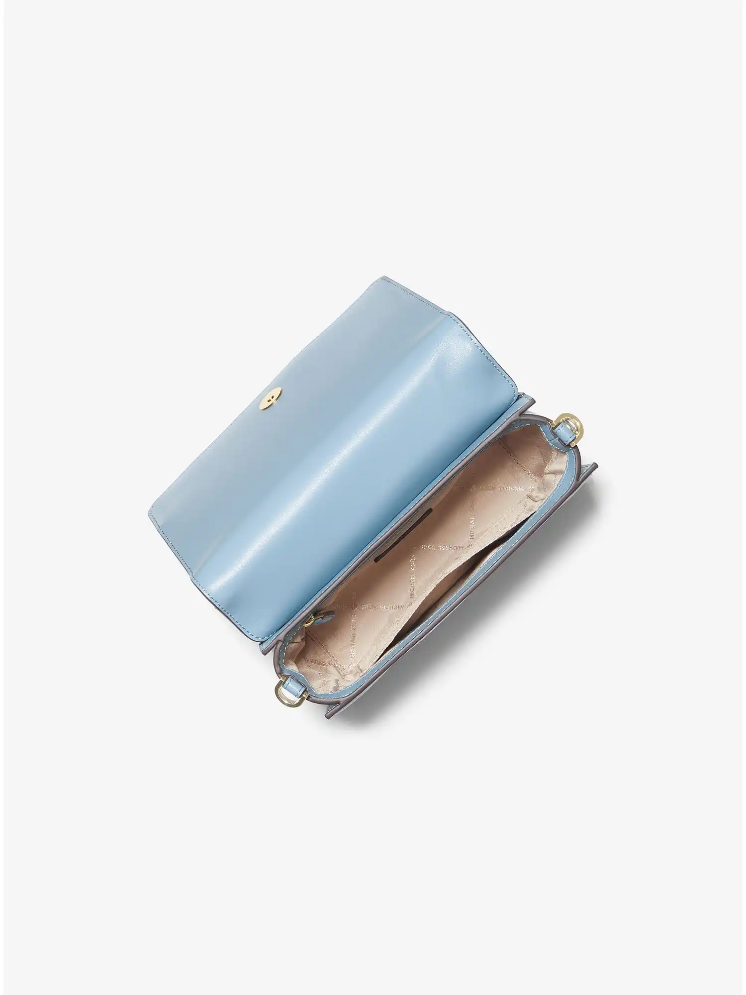 Mercer Small Woven Faux Leather and Suede Crossbody Bag Chambray Multi
