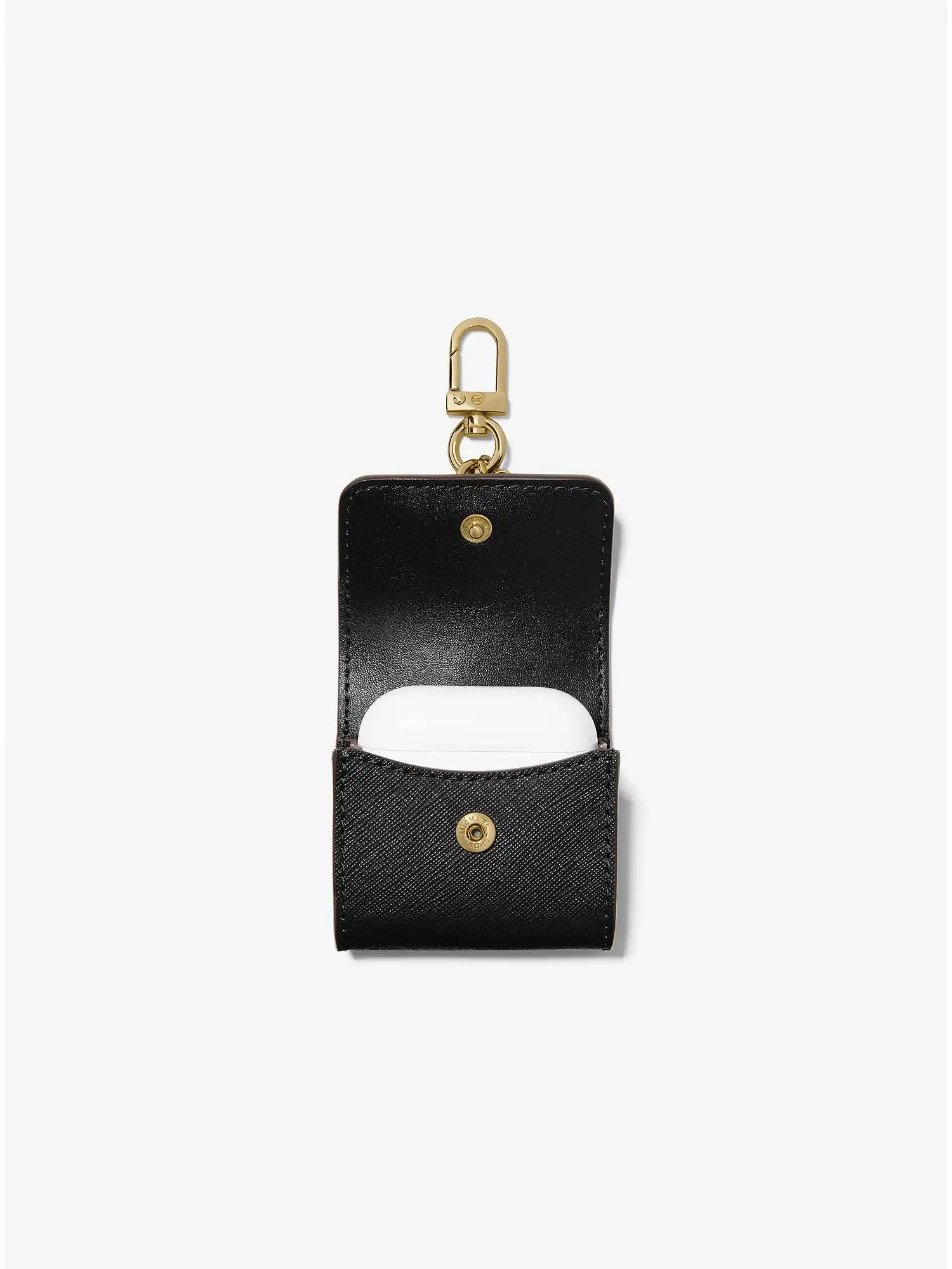 Saffiano Leather Clip Case For Apple AirPods® Black