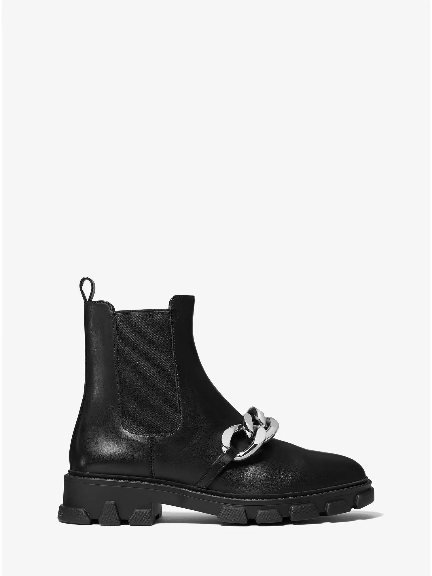 Scarlett Embellished Leather Boot Black