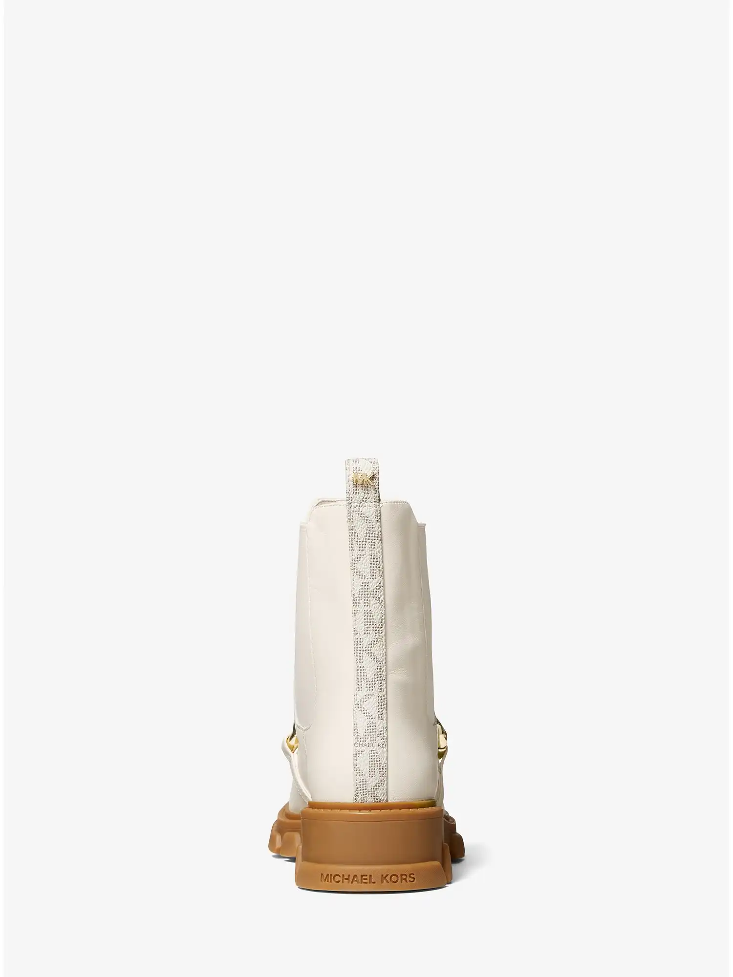Scarlett Embellished Leather Boot Lt Cream